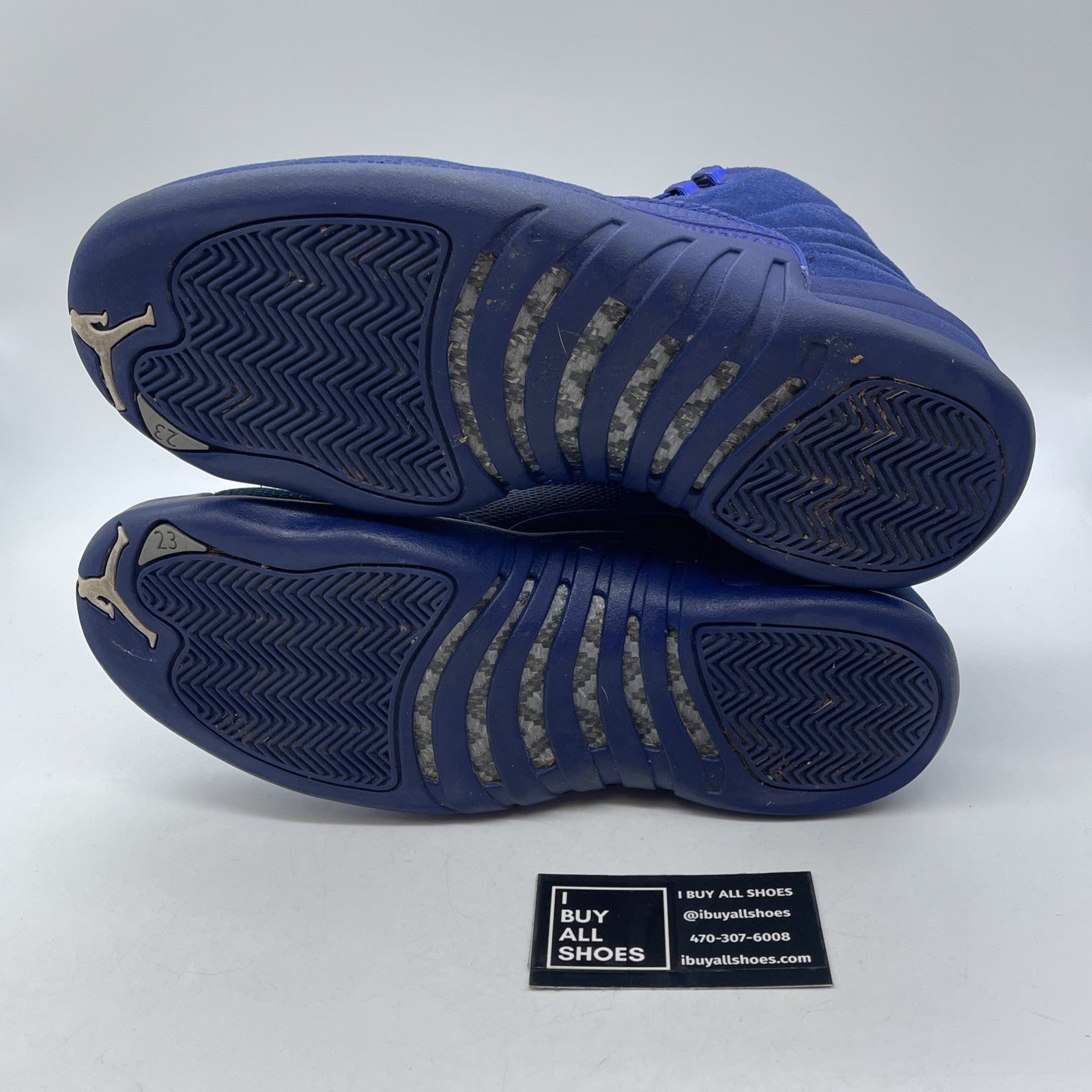 Size 9.5 - Air Jordan 12 Retro Deep Royal Blue Suede Leather (130690-400)