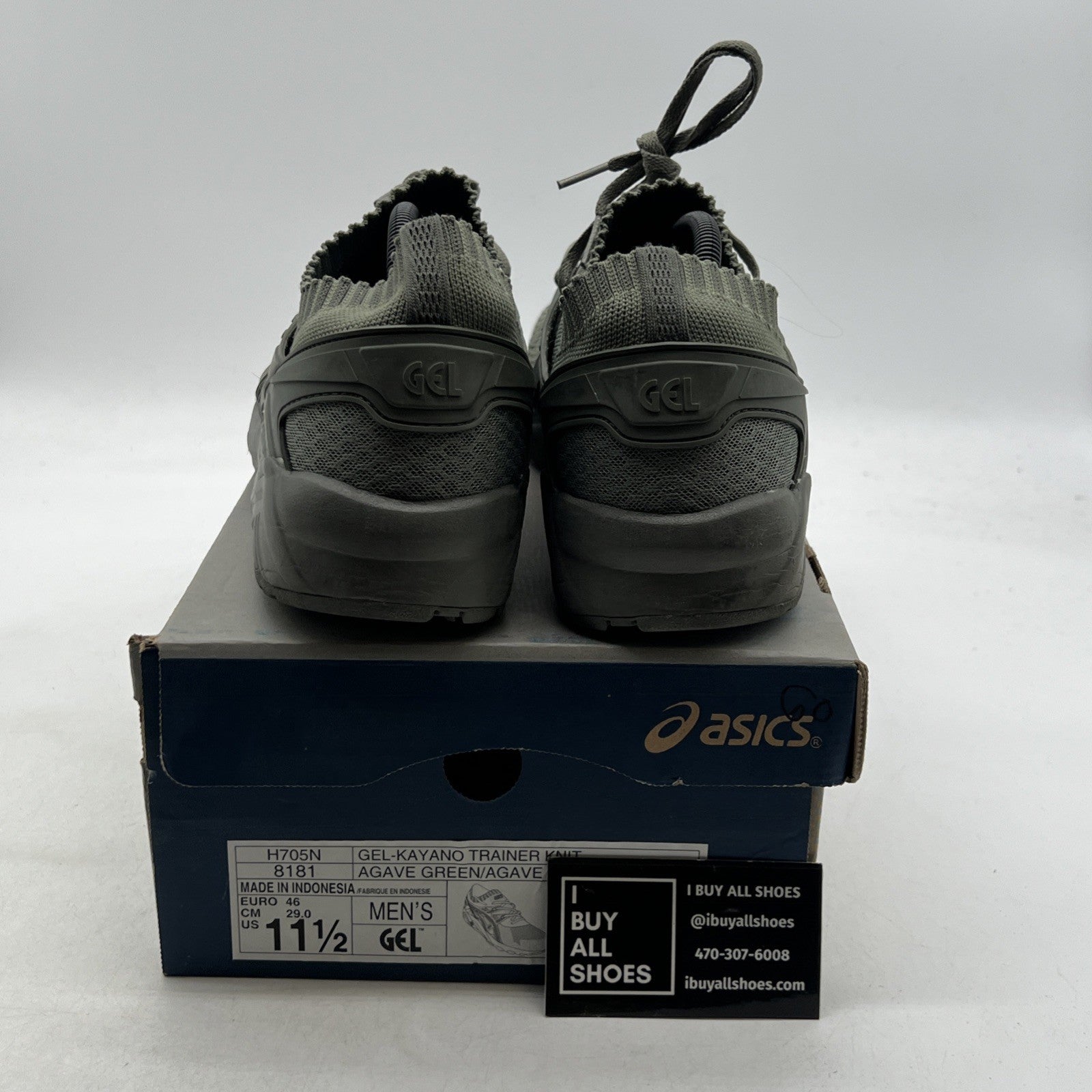 Size 11.5 - Asics Gel Kayano Trainer Knit Agave Green (H705N8181)