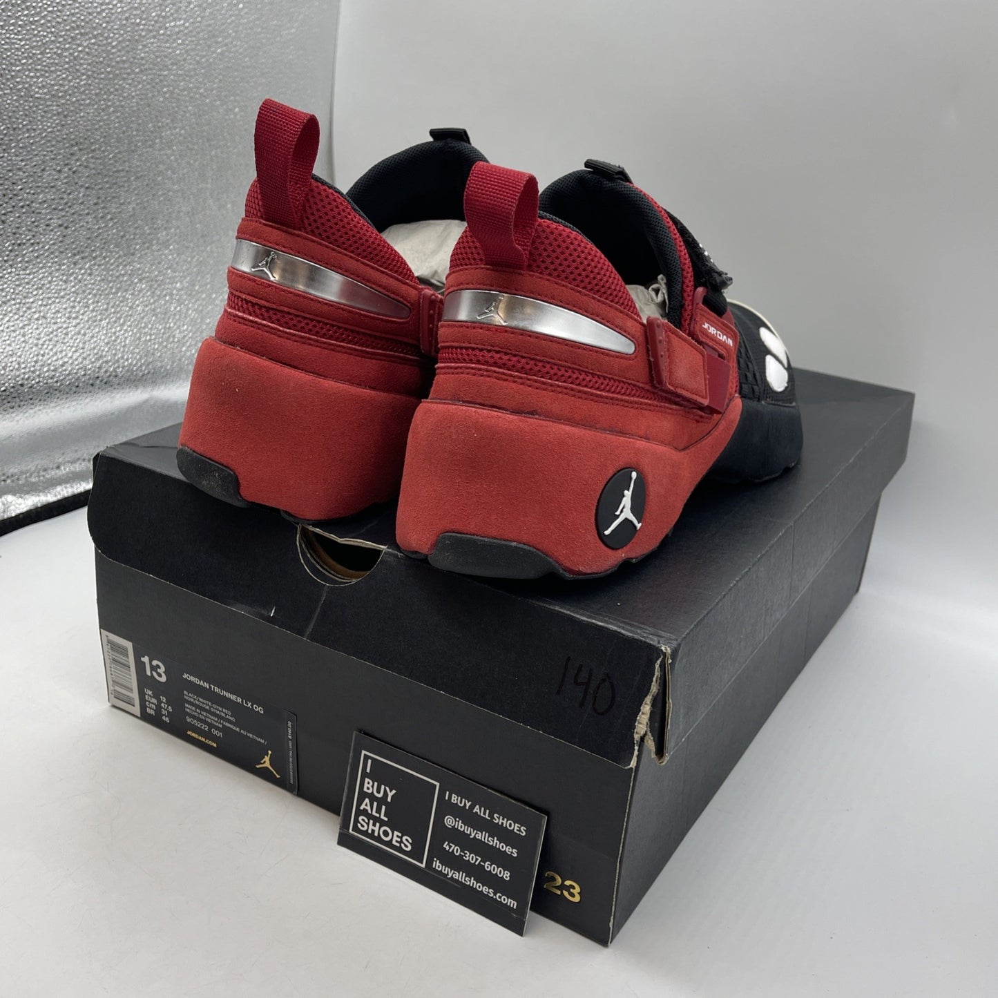 Size 13 - Air Jordan Trunner LX OG Black Gym Red (905222-001)