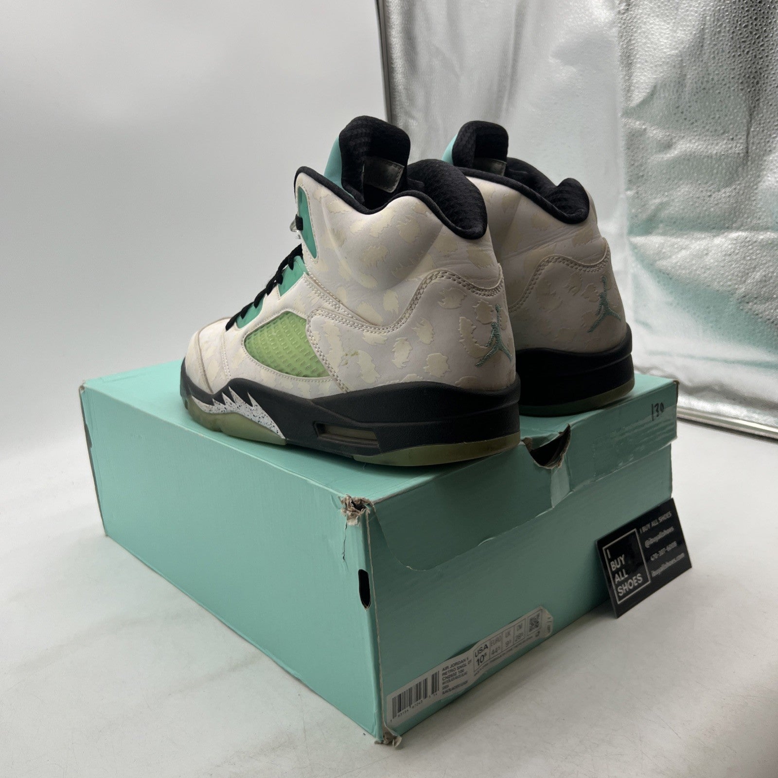 Size 10.5 - Air Jordan 5 Retro Island Green (CN2932-100)