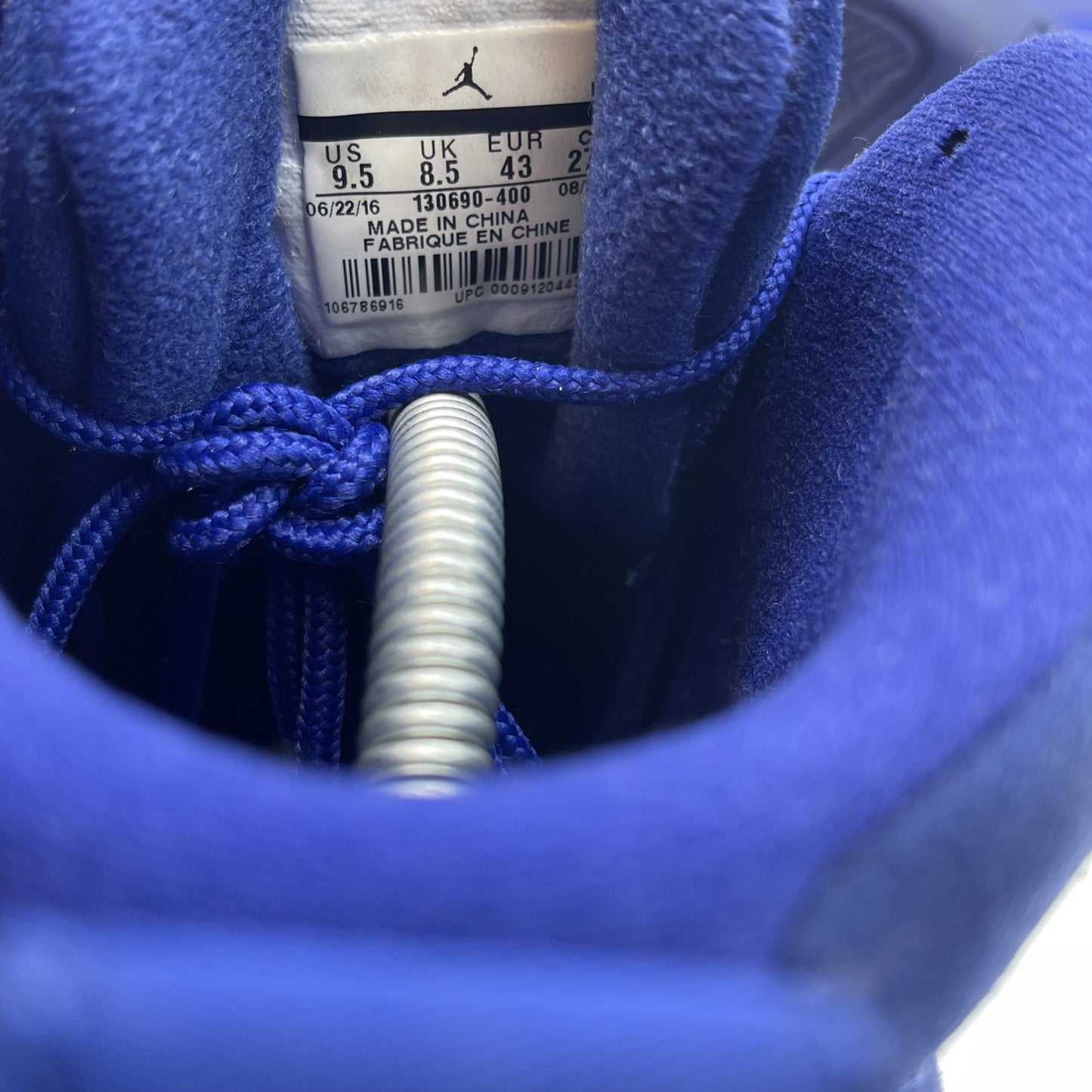 Size 9.5 - Air Jordan 12 Retro Deep Royal Blue Suede Leather (130690-400)