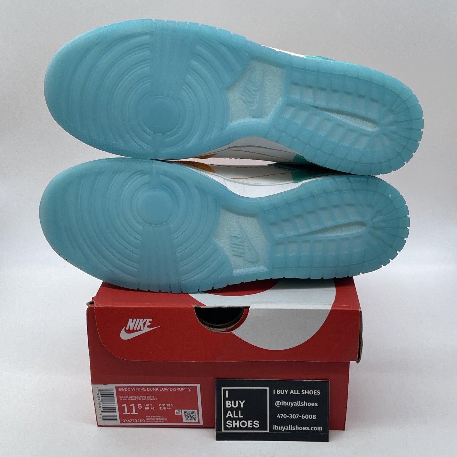 Size 11.5 - Nike Serena Williams Design Crew x Dunk Disrupt 2 Low Clear Jade