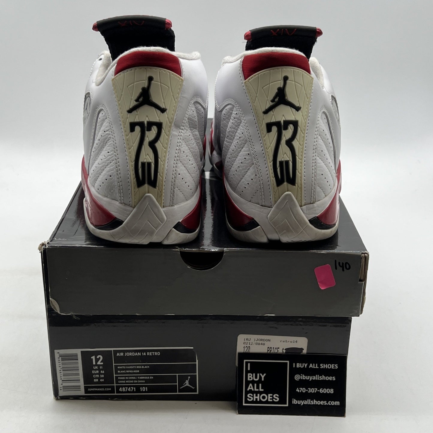 Size 12 - Air Jordan 14 Retro 2012 Candy Cane (487471-101)