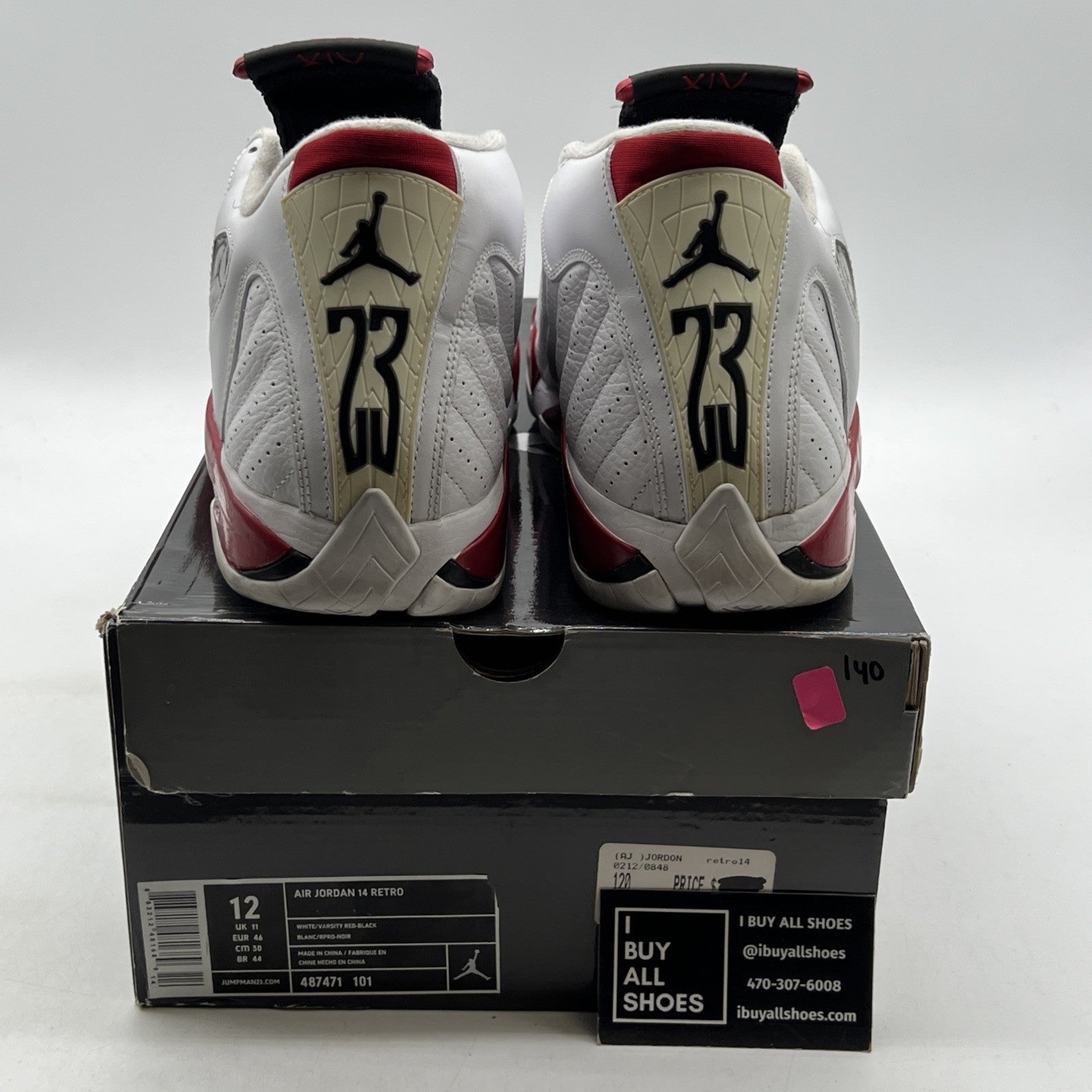 Size 12 - Air Jordan 14 Retro 2012 Candy Cane (487471-101)