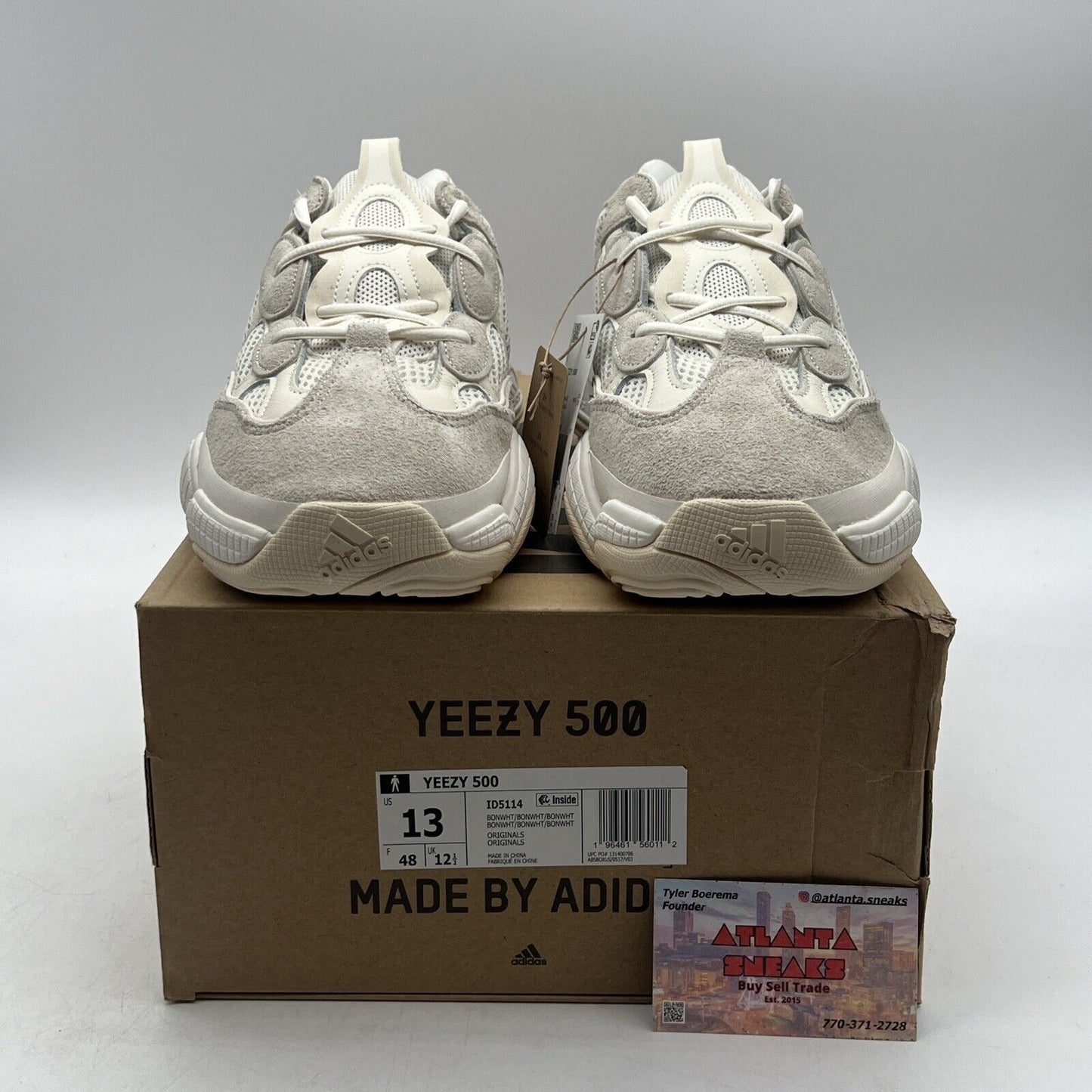 Size 13 - adidas Yeezy 500 2023 Bone White Suede (ID5114)