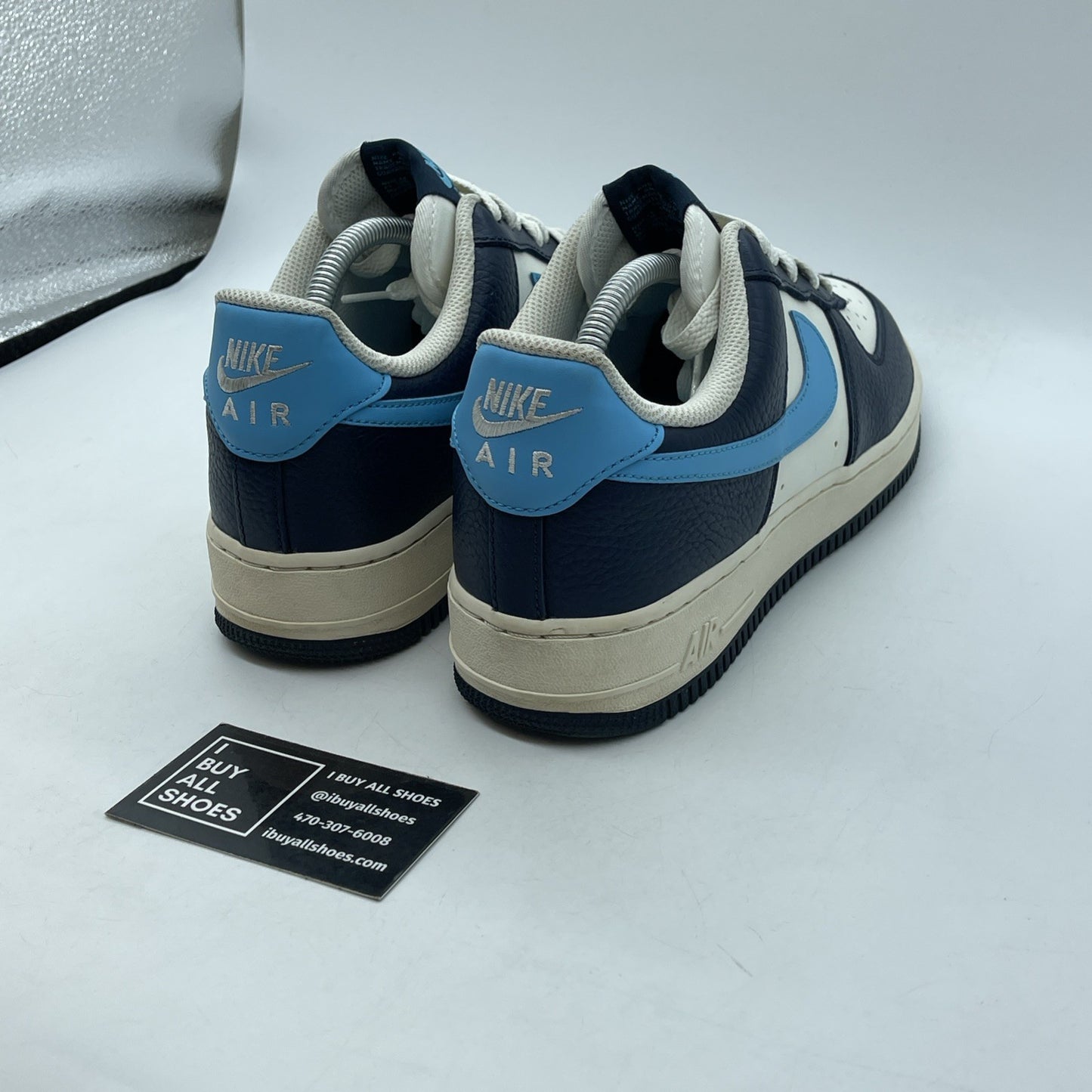 Size 9 - Nike Air Force 1 Low Armory Navy Baltic Blue White Leather (HJ9291-478)