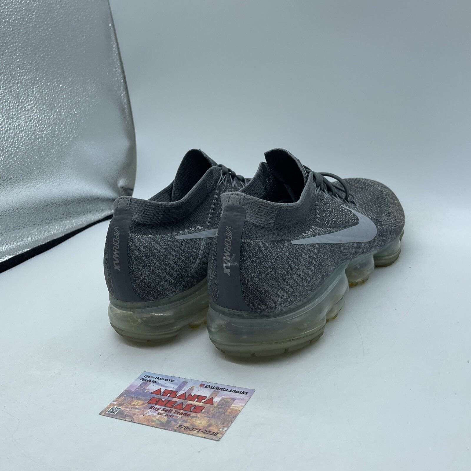 Size 13 - Nike Air VaporMax Asphalt White Grey Suede (849558-002)
