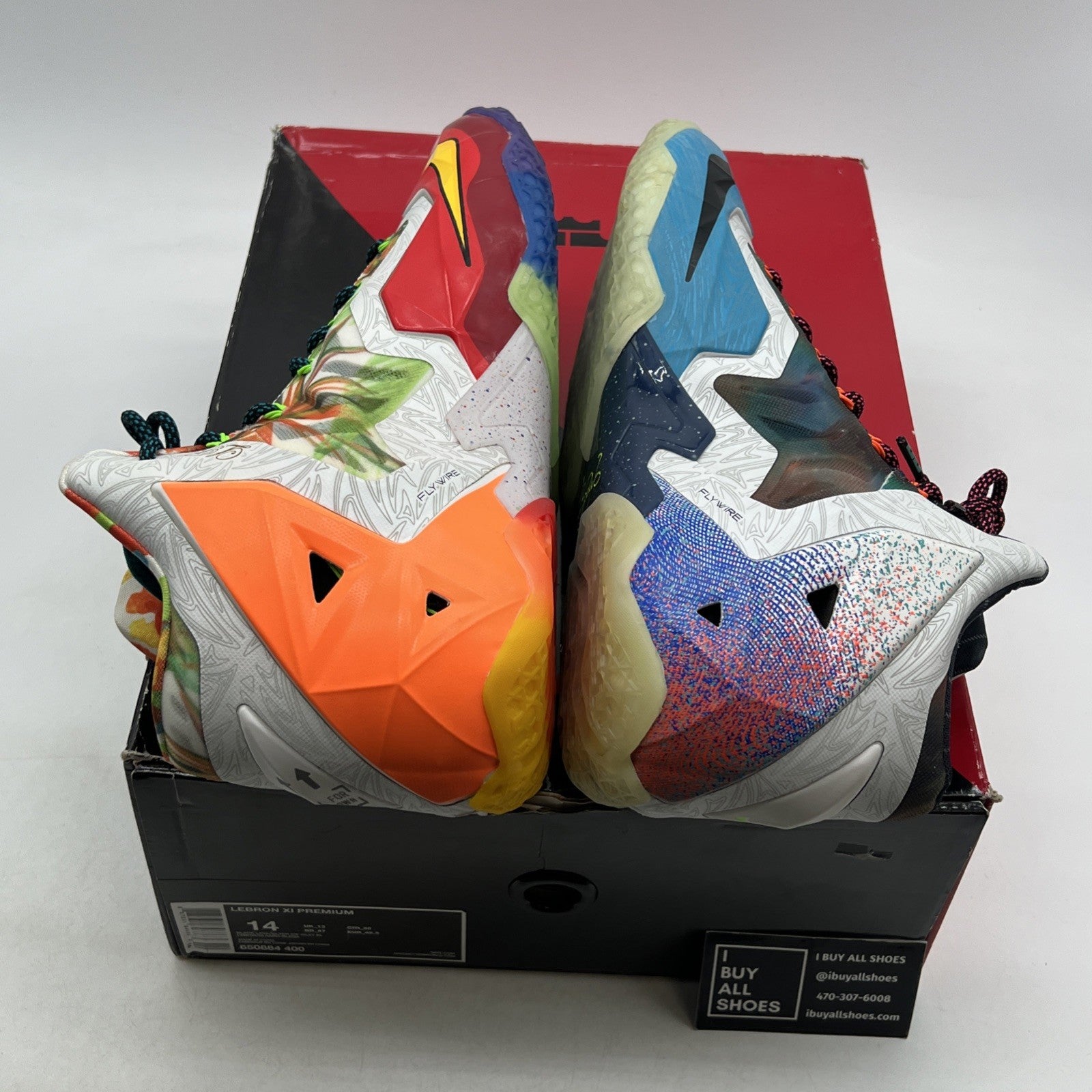 Size 14 - Nike LeBron 11 Premium What The LeBron (650884-400)