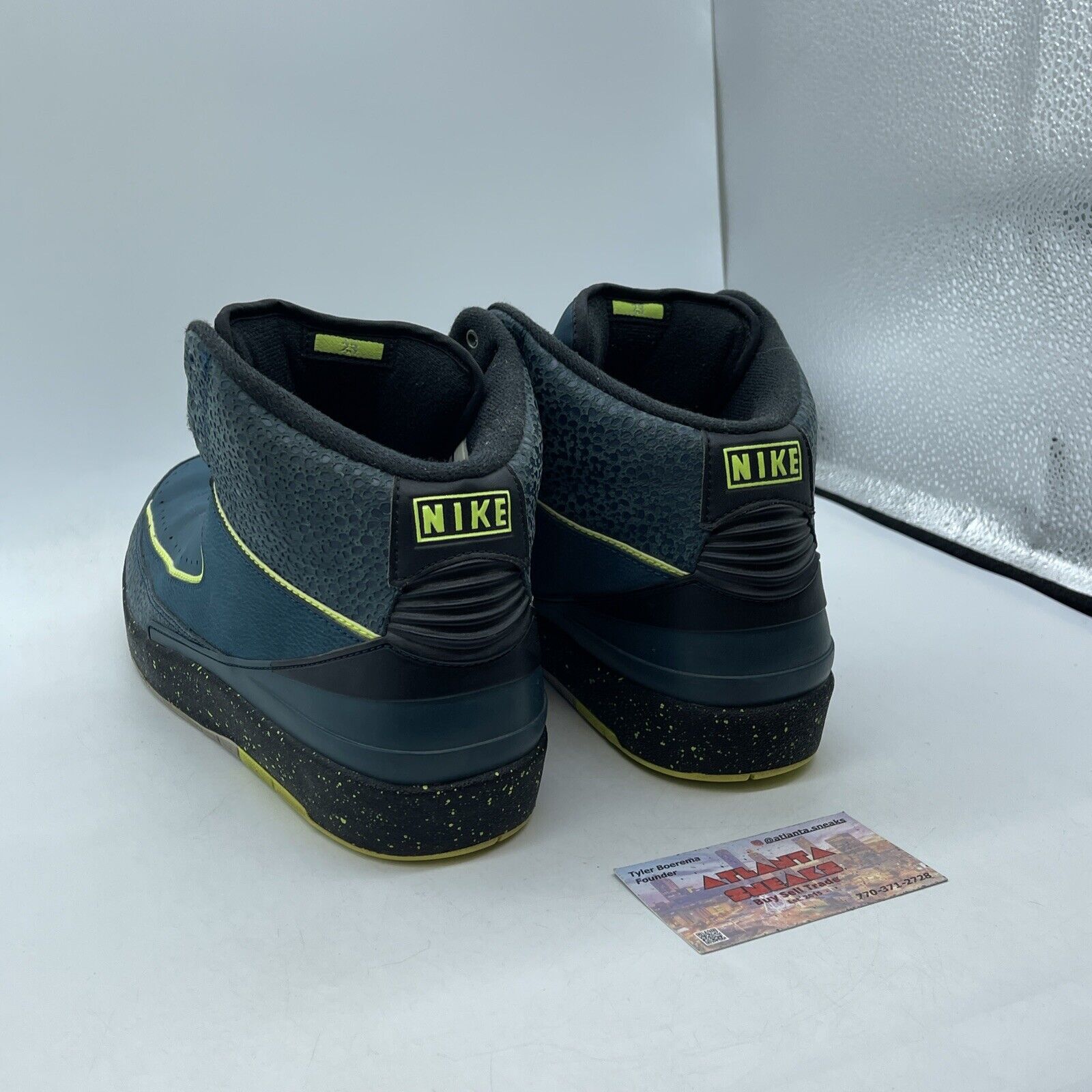Size 10.5 - Air Jordan 2 Retro Nightshade Blue Black Suede Leather (385475-303)