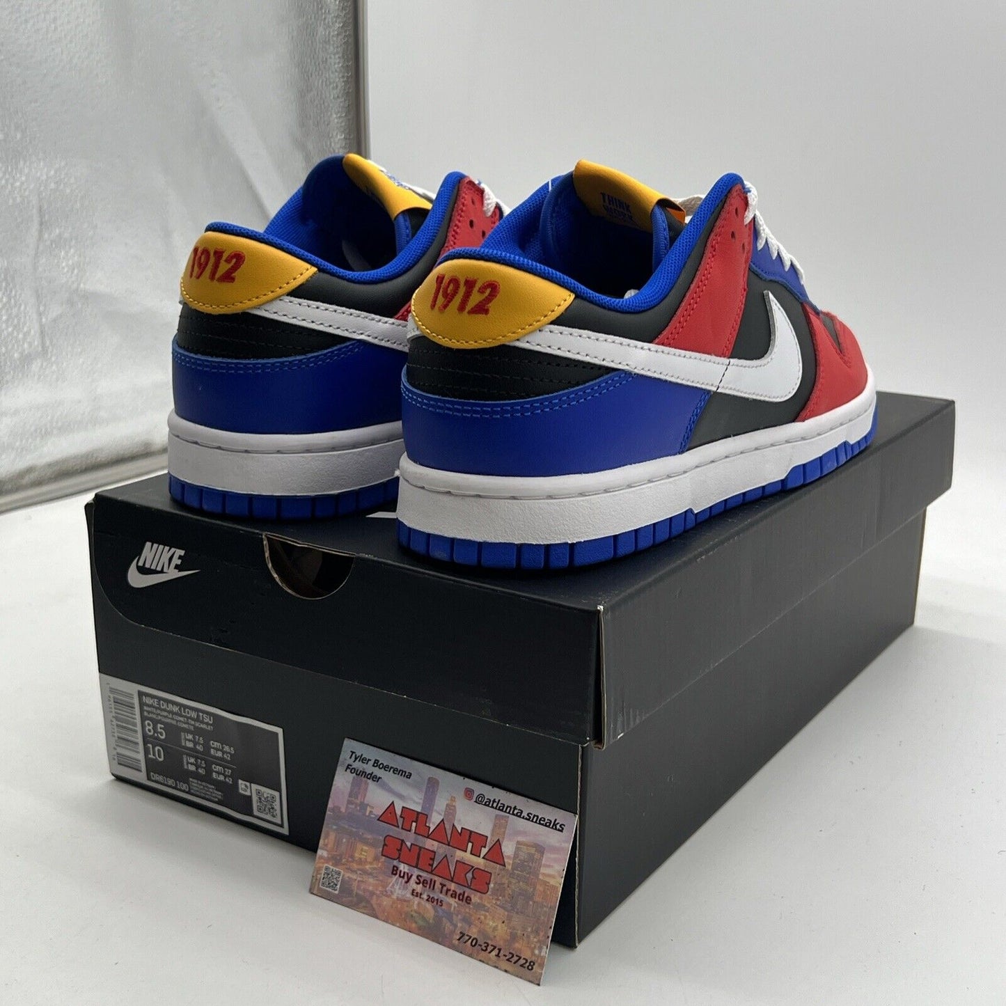 Size 8.5 - Nike Tennessee State University x Dunk Low Tigers (DR6190-100)