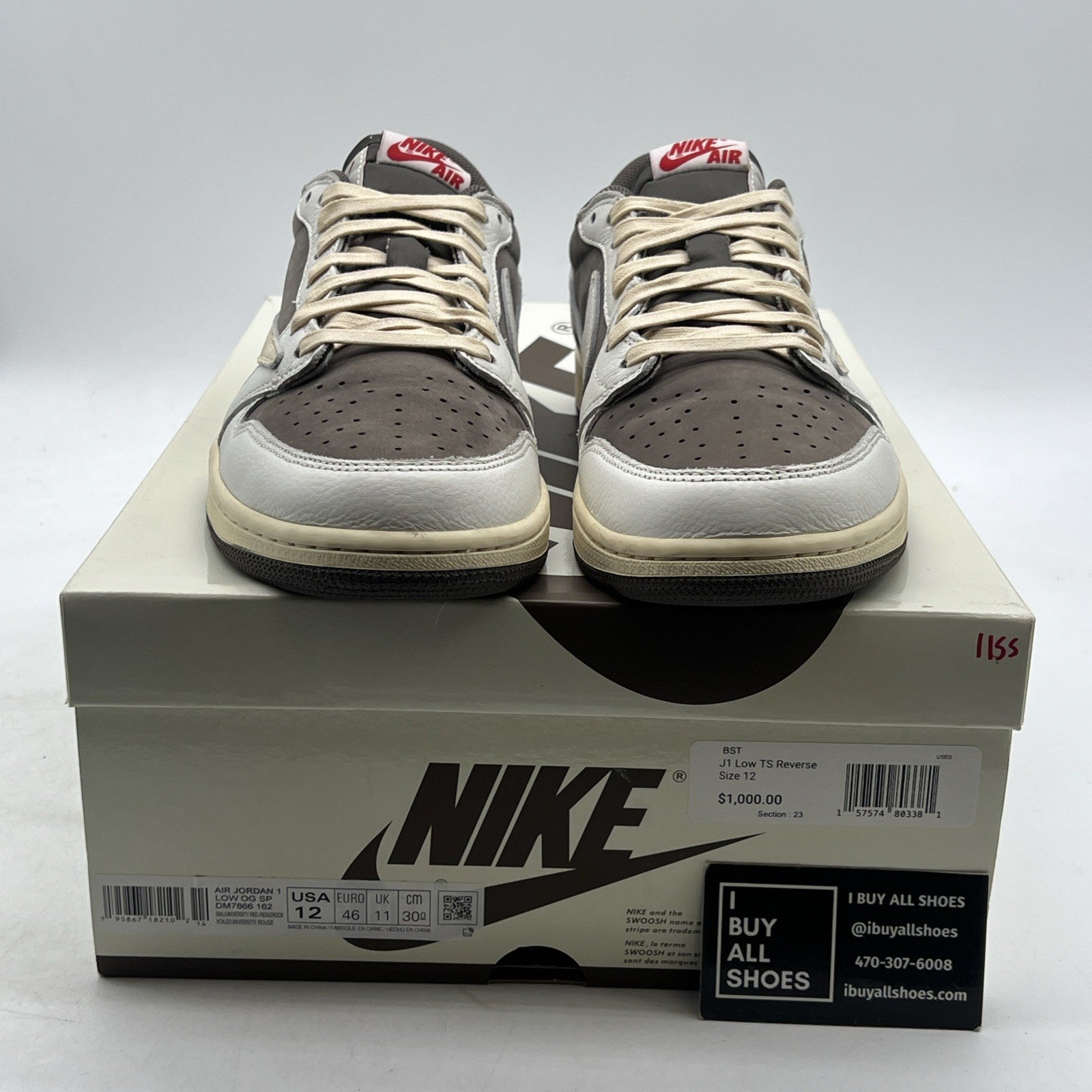 Size 12 - Air Jordan 1 Low OG x Travis Scott Reverse Mocha (DM7866-162)