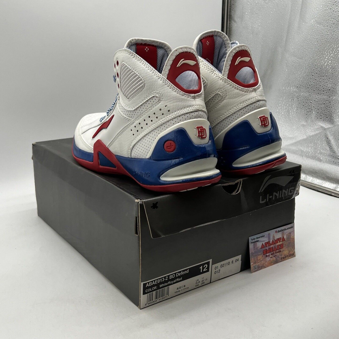 Size 12 - Li-Ning BD (Baron Davis) Defend White (ABAE013-2)