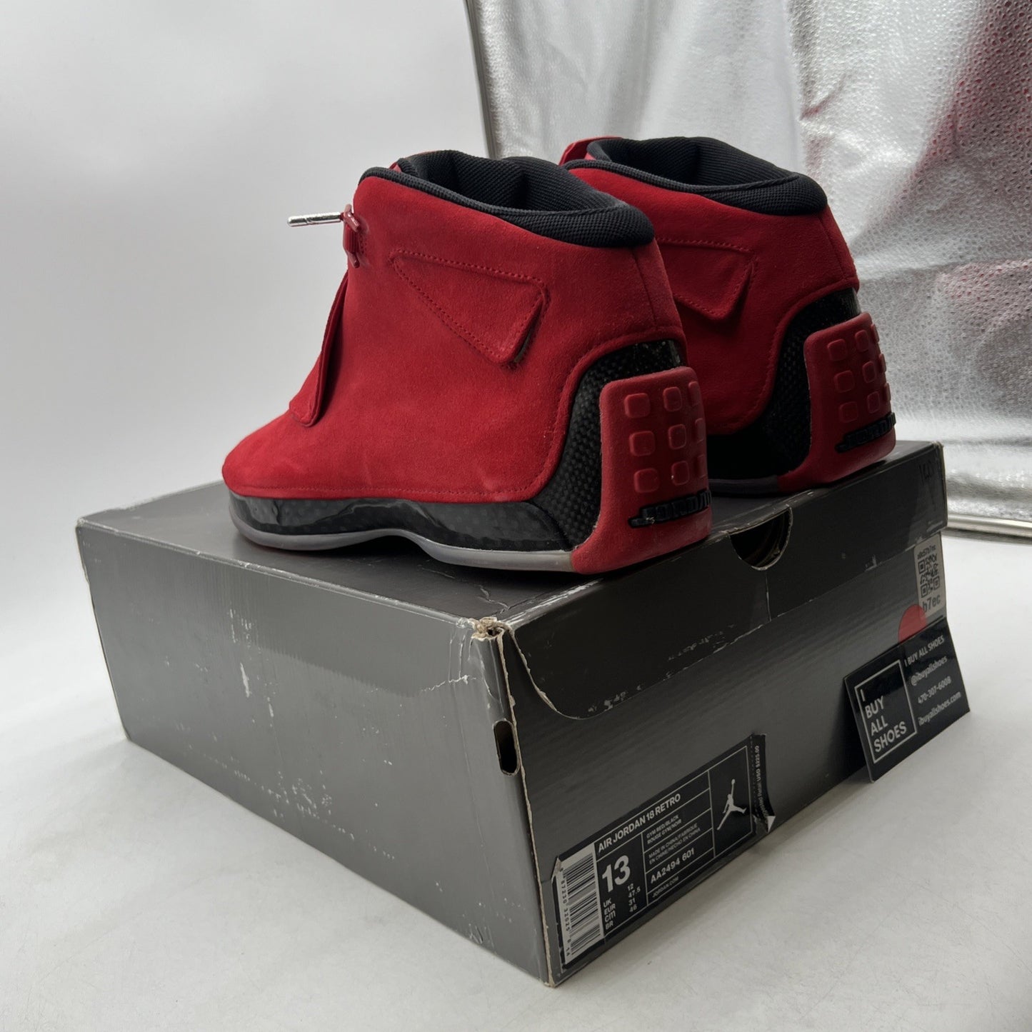 Size 13 - Air Jordan 18 Retro Toro (AA2494-601)