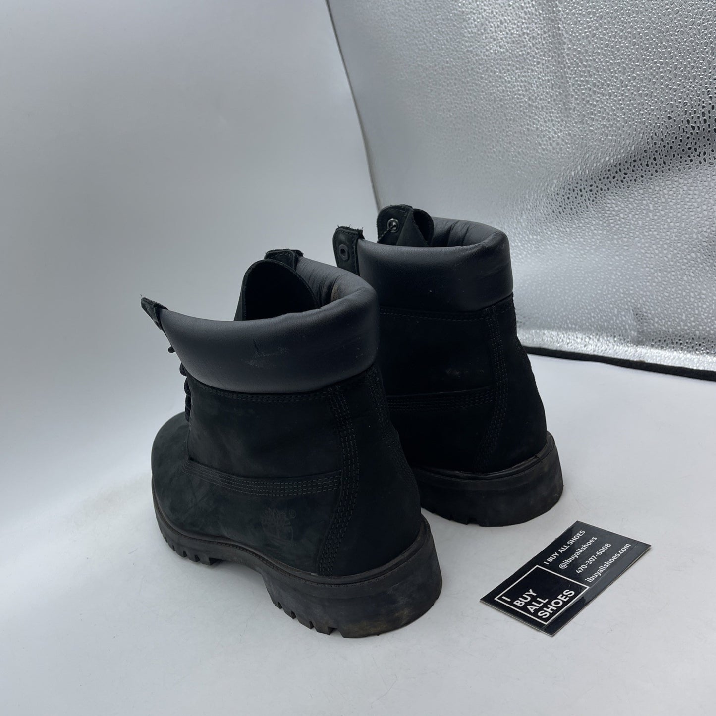 Size 10.5 - Timberland Classic 6 Inch Waterproof Boots Black Nubuck