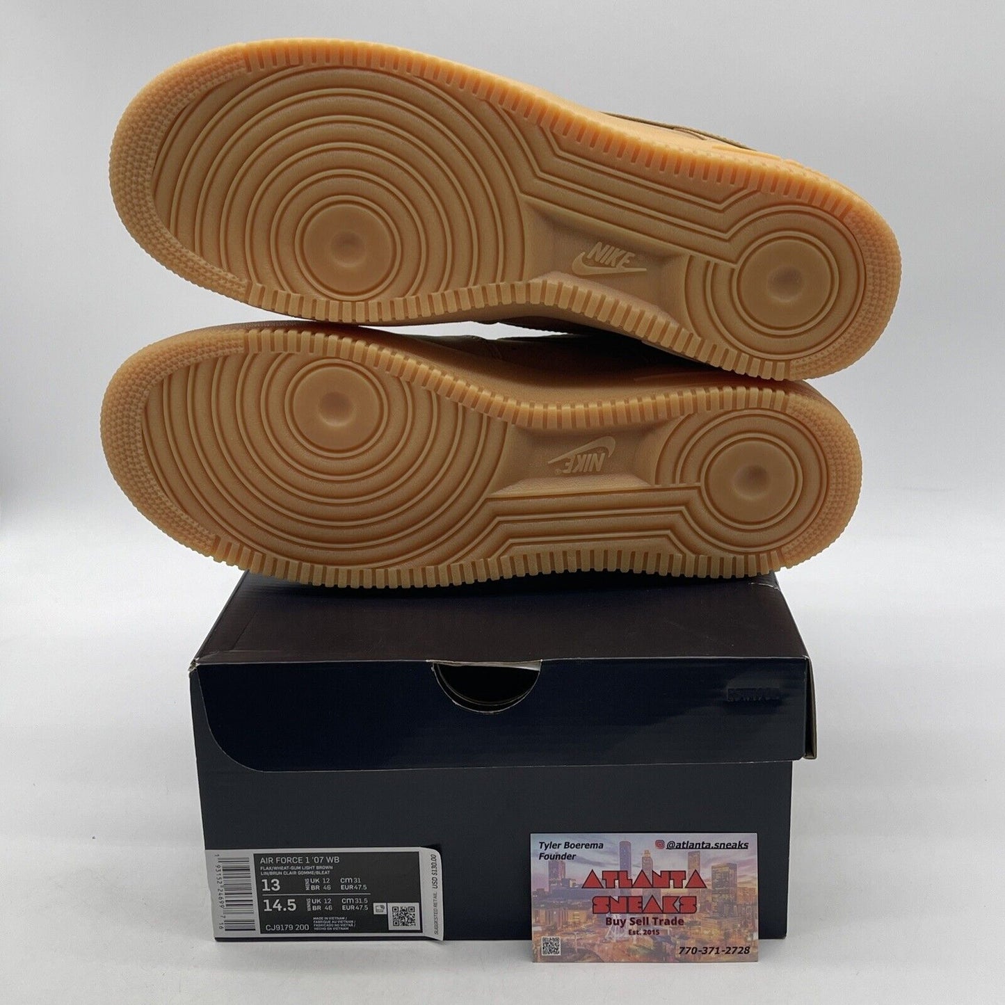 Size 13 - Nike Air Force 1 Low Flax 2019/2022 Brown Suede (CJ9179-200)