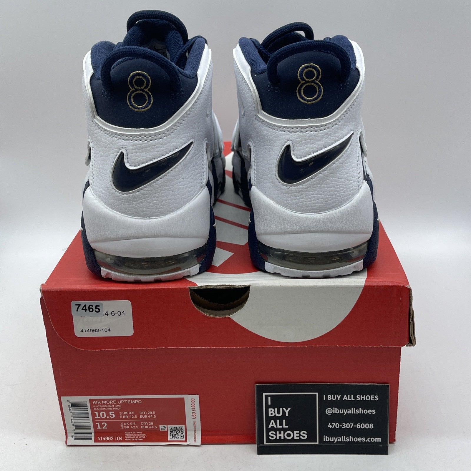 Size 10.5 - Nike Air More Uptempo 2016 Olympic (414962-104)