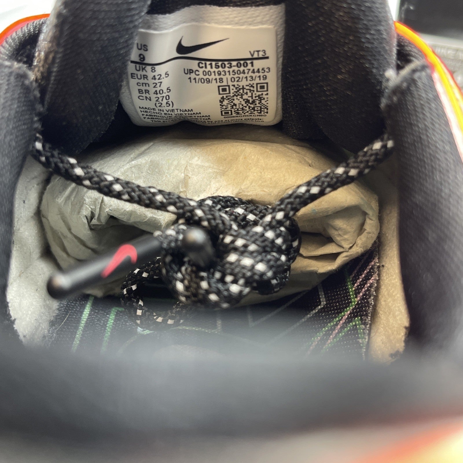 Size 9 - Nike Air Max 97 On Air: Neon Seoul Black Leather (CI1503-001)