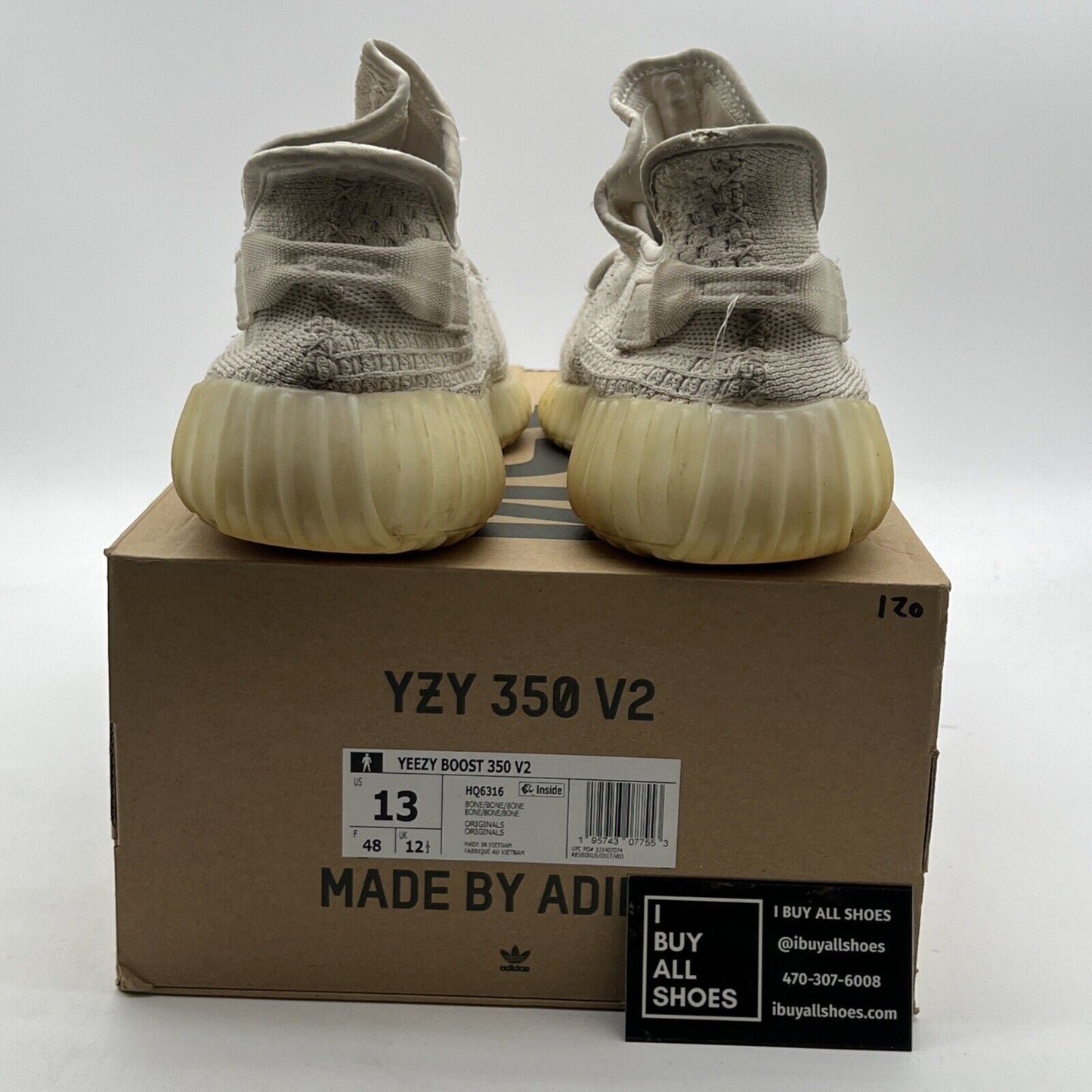 Size 13 - adidas Yeezy Boost 350 V2 Low Bone (HQ6316)