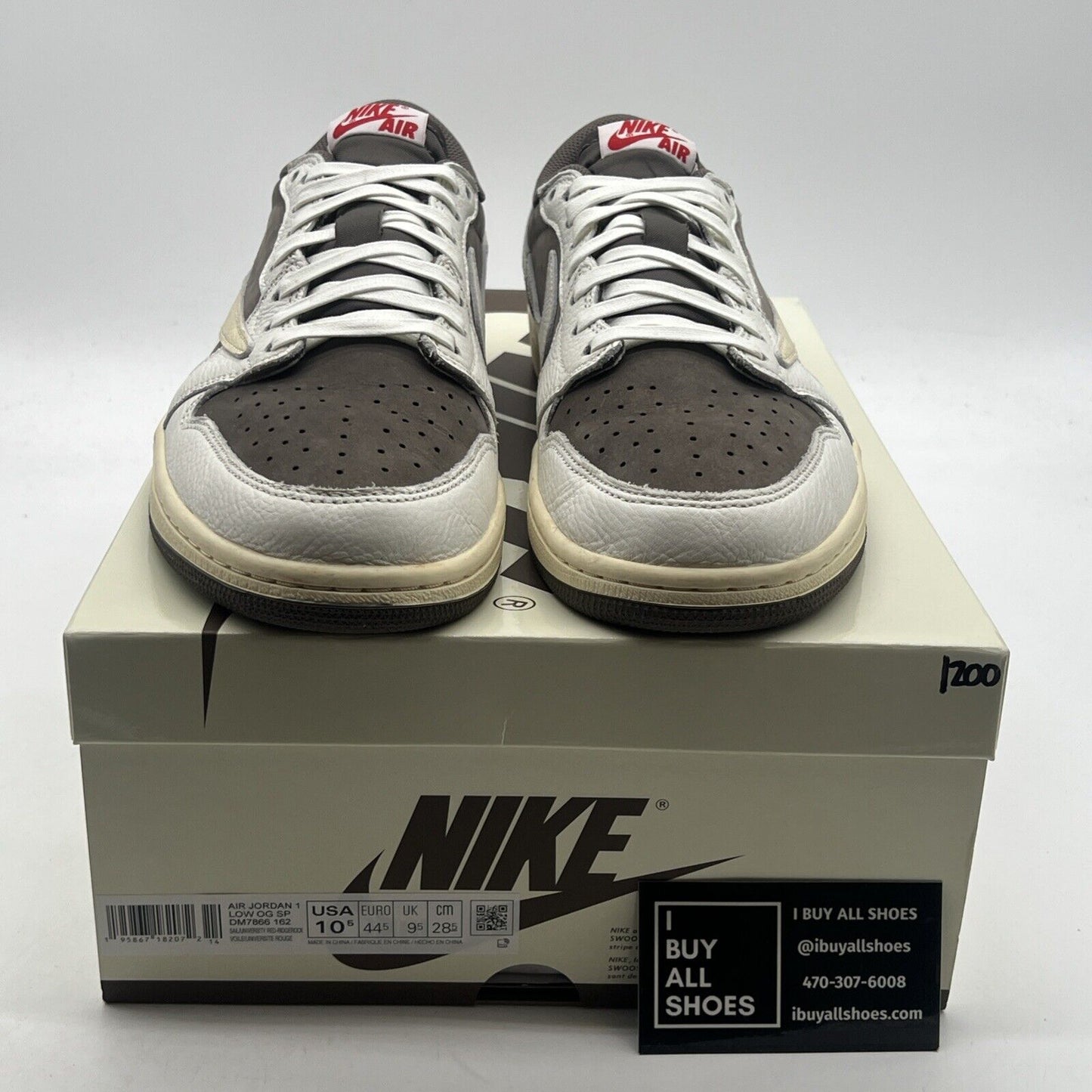 Size 10.5 - Air Jordan 1 Low OG x Travis Scott Reverse Mocha (DM7866-162)