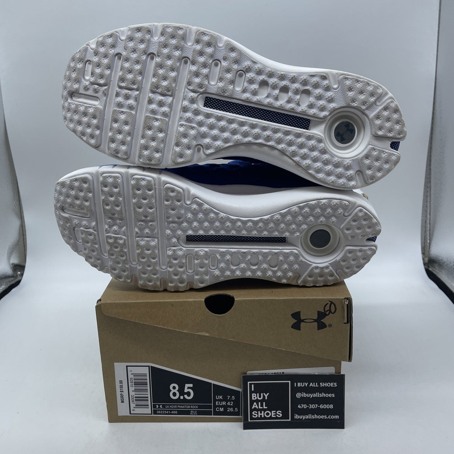 Size 8.5 - Under Armour Project Rock x HOVR Phantom Royal (3022541-400)