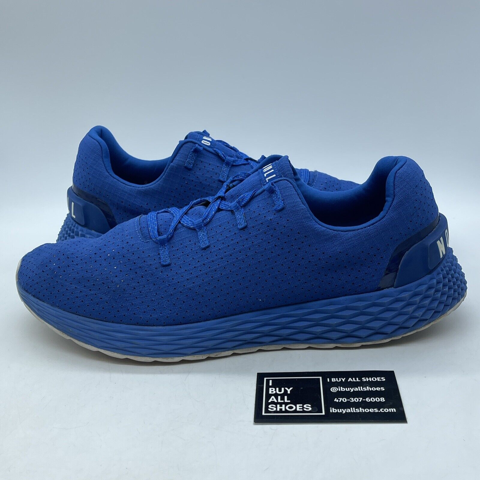 Size 13 - NOBULL Ripstop Runner Shoes White Suede