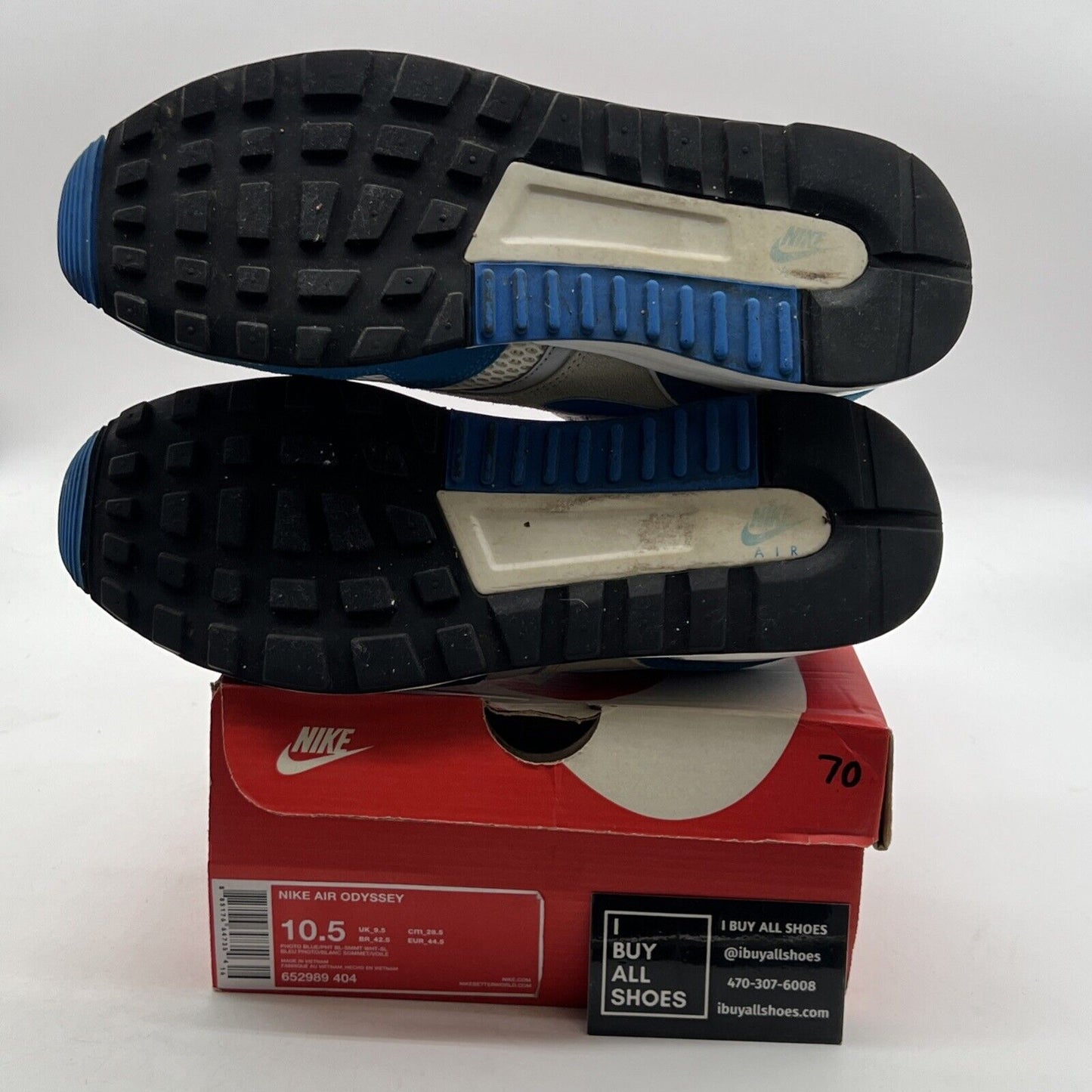 Size 10.5 - Nike Air Odyssey Photo Blue (652989-404)