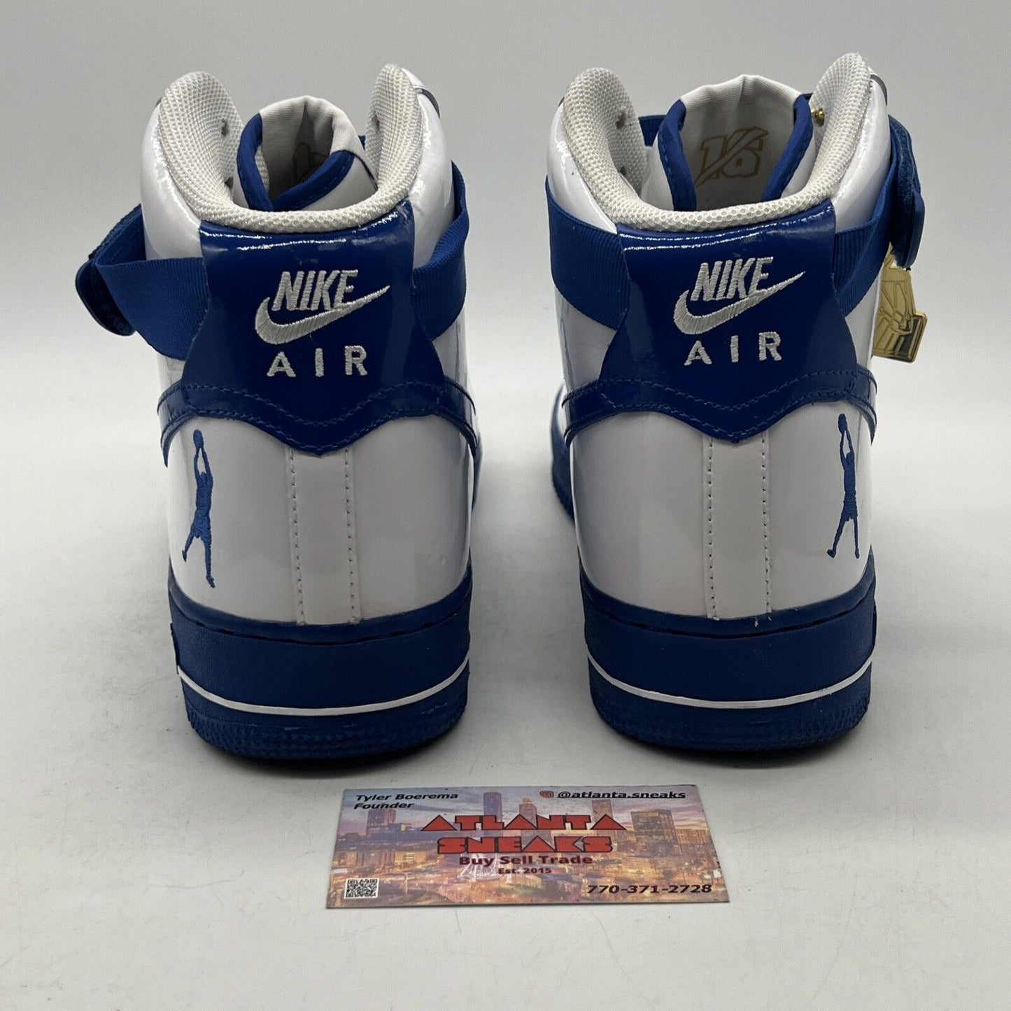 Size 10 - Nike Air Force 1 Sheed High Rude Awakening White Blue (AQ4229-100)