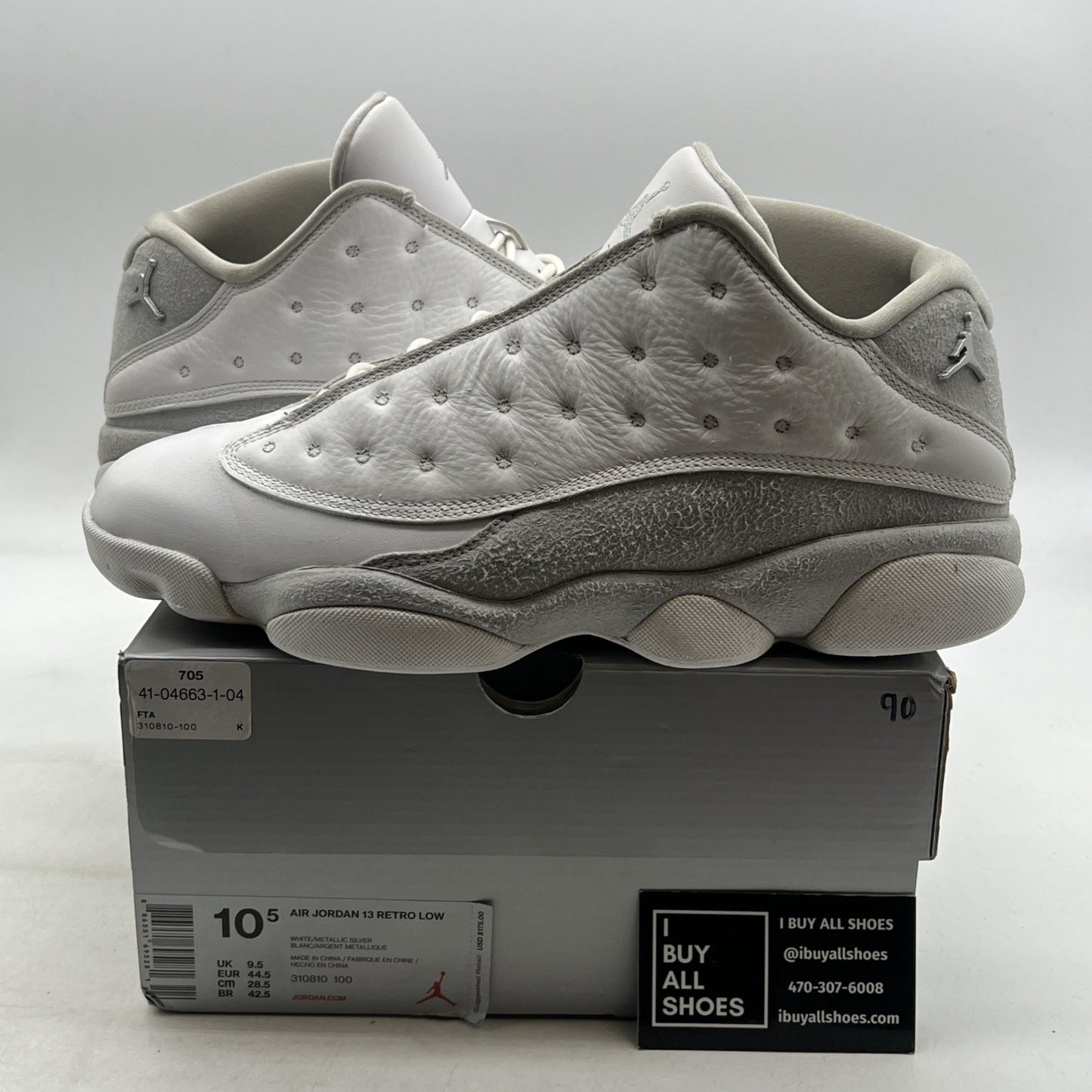 Size 10.5 - Air Jordan 13 Retro Low Pure Money (310810-100)