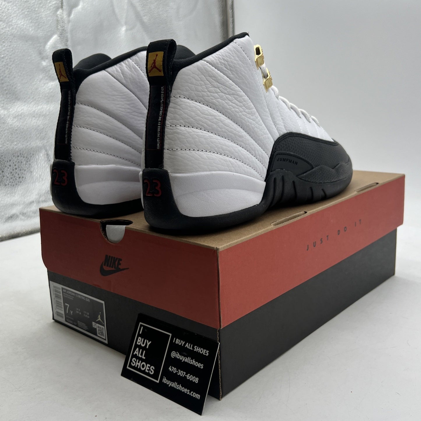 Size 7Y- Air Jordan 12 Retro 2025 Taxi (153265-117)
