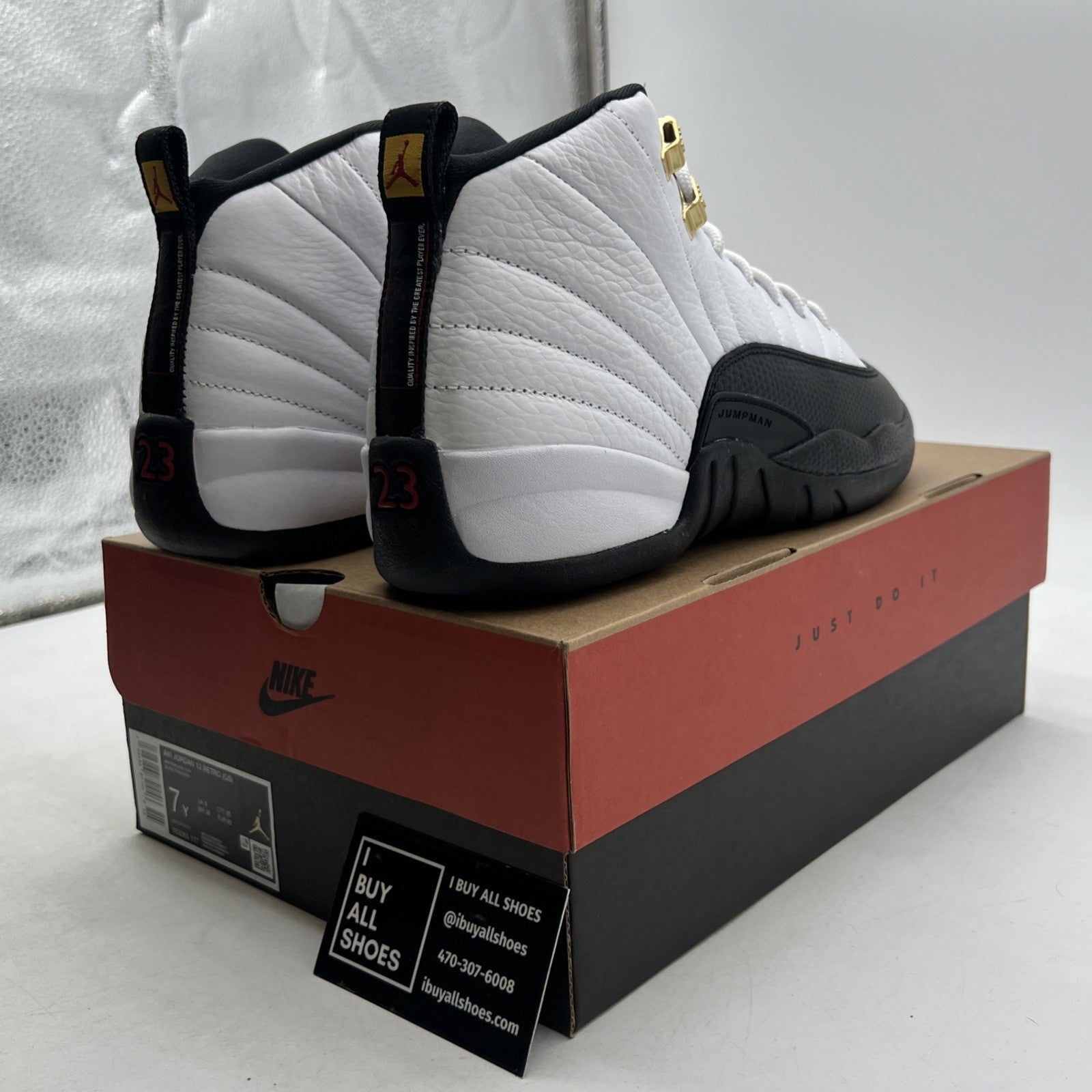 Size 7Y- Air Jordan 12 Retro 2025 Taxi (153265-117)