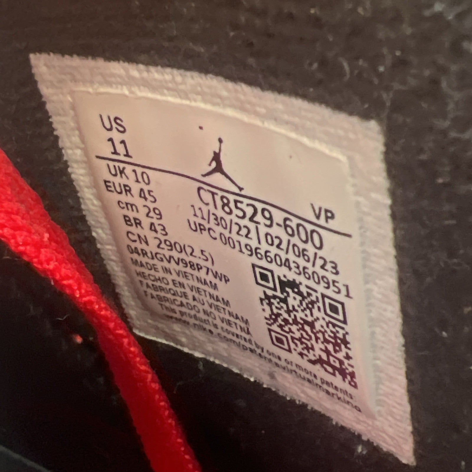 Size 11 - Air Jordan 6 Retro Toro Bravo (CT8529-600)