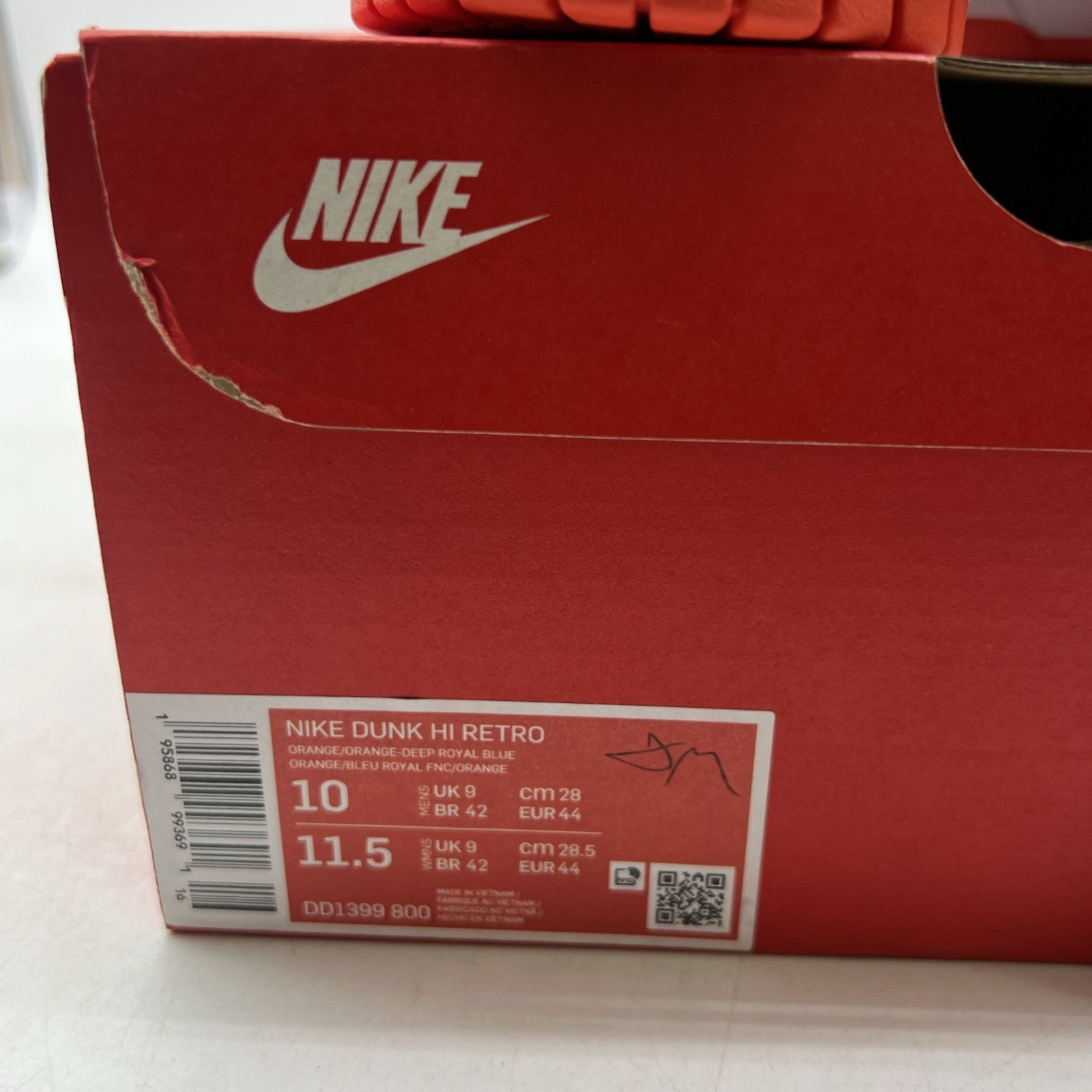 Size 10 - Nike Dunk High Knicks (DD1399-800)