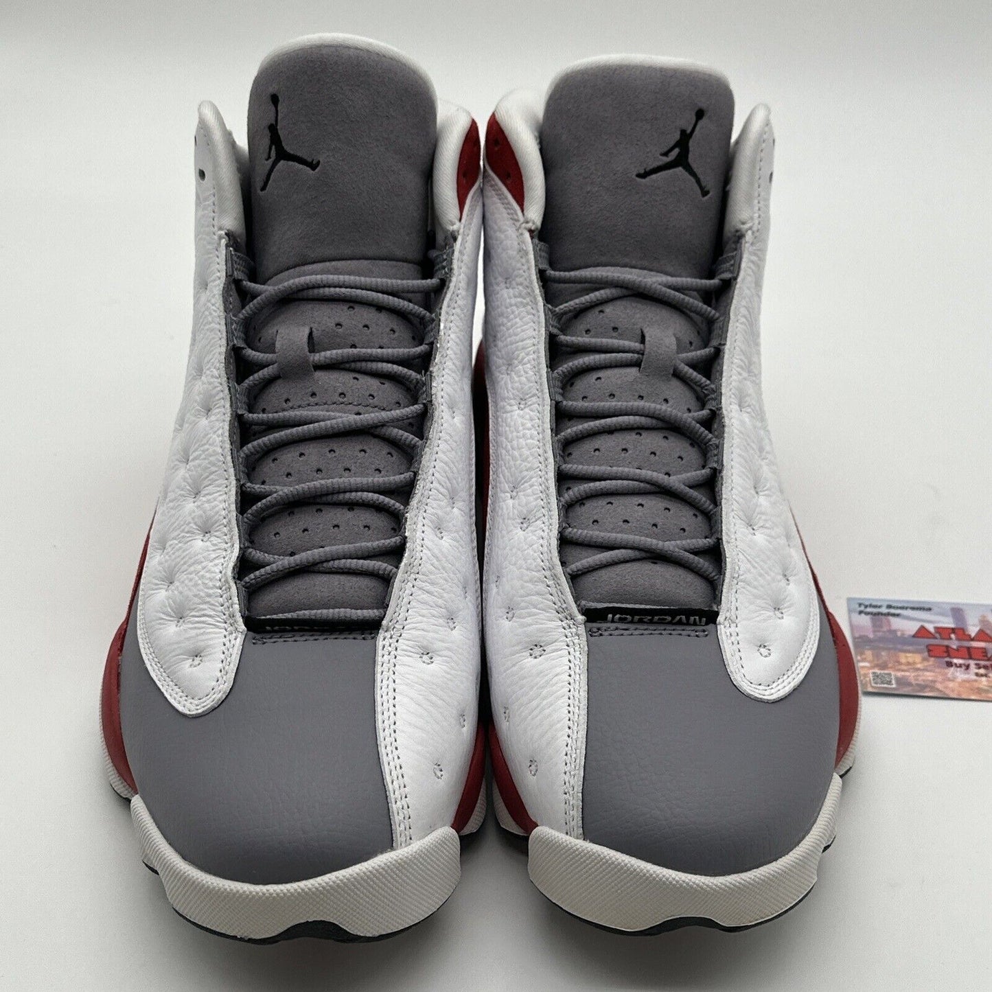 Size 12 - Jordan 13 Retro Grey Toe 2014 Premium, Leather, White, Red Suede OG