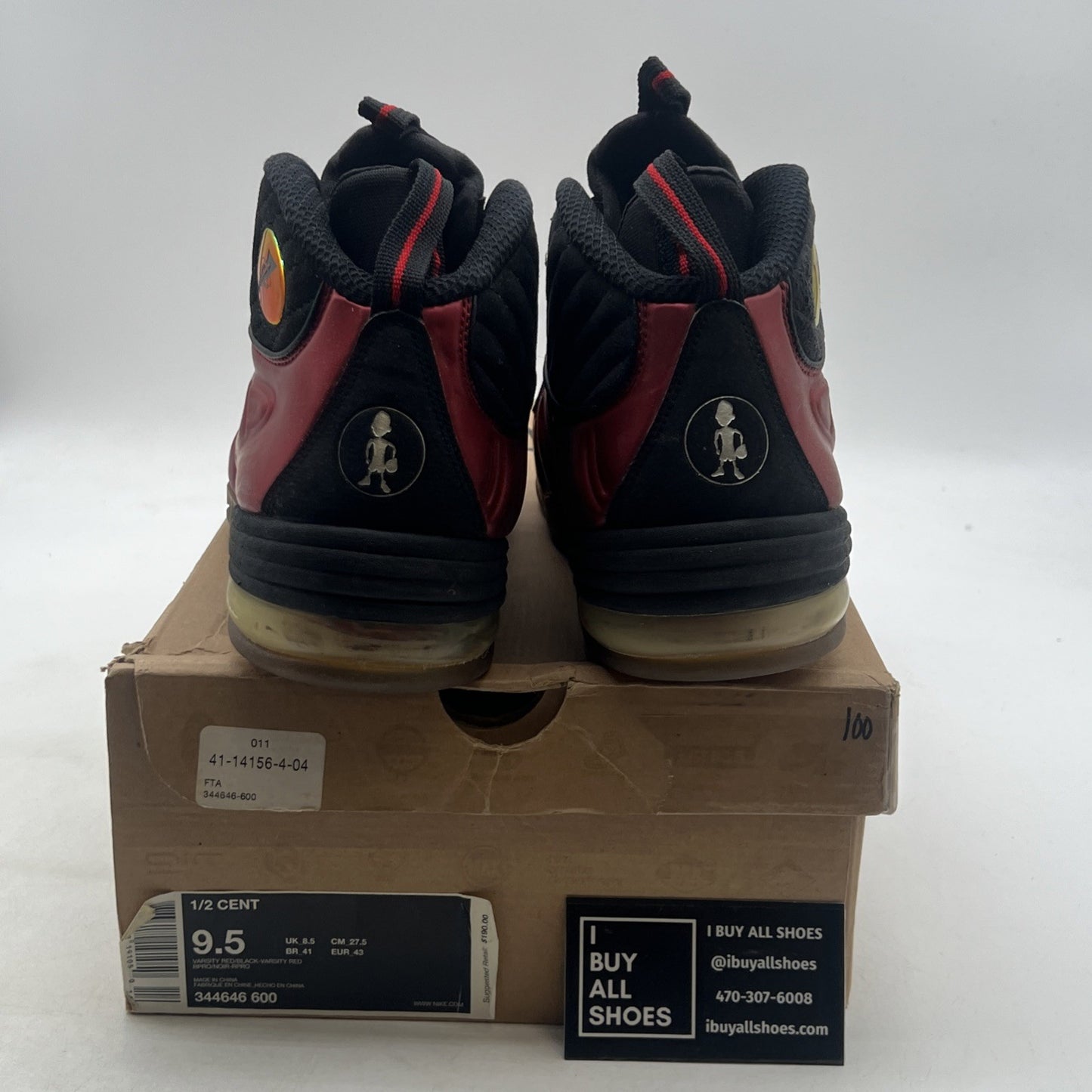 Size 9.5 - Nike 1/2 Cent Cranberry (344646-600)