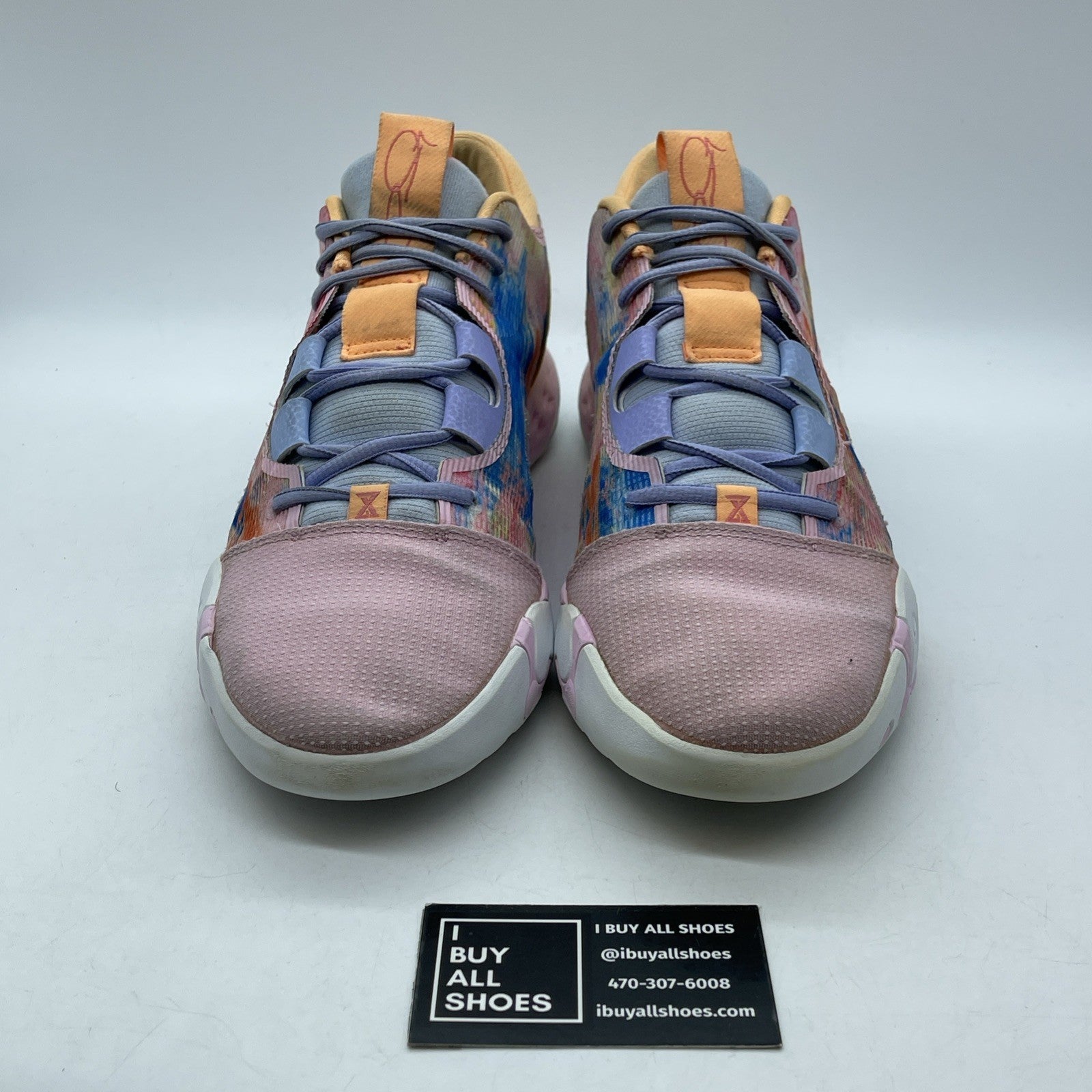 Size 11 - Nike PG 6 Painted Swoosh Blue Pink Suede Leather (DO9824-100)