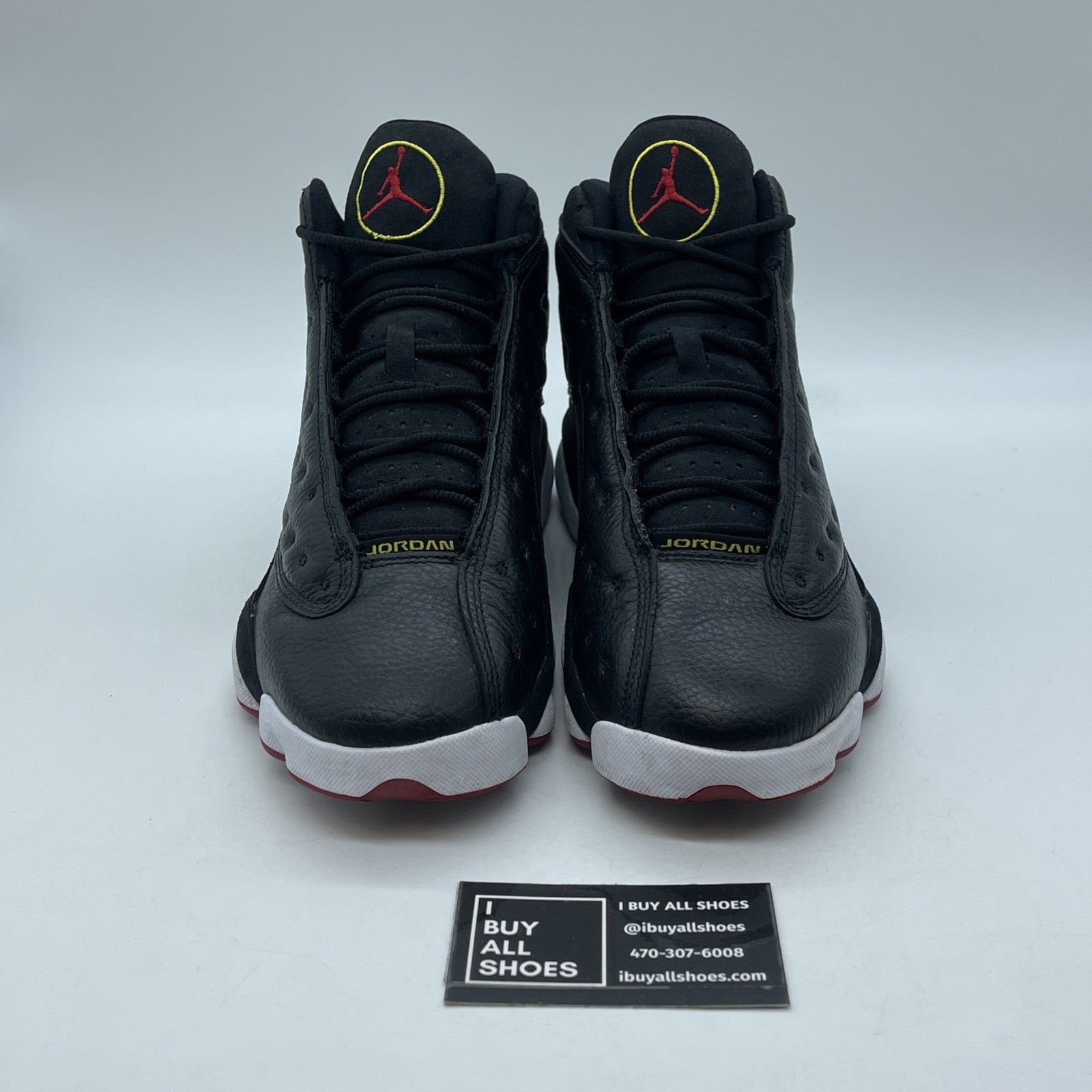 Size 8.5 - Air Jordan 13 Retro 2011 Playoff Black Suede Leather (414571-001)