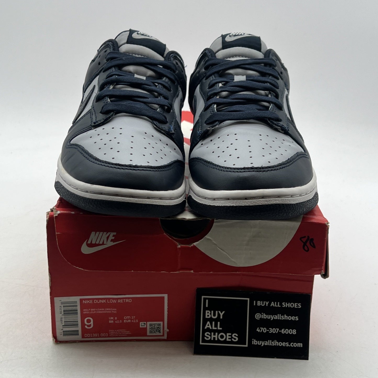 Size 9 - Nike Dunk Low Georgetown (DD1391-003)