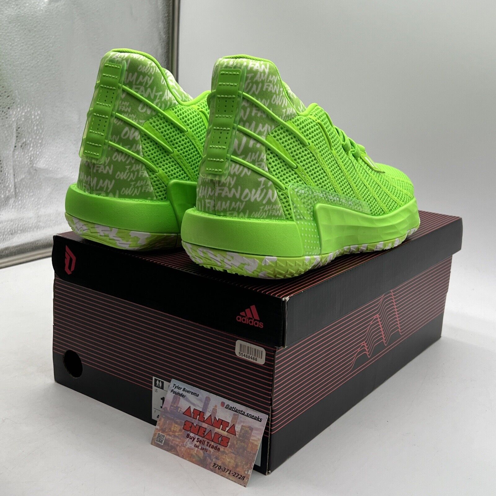 Size 11 - adidas Dame 7 I Am My Own Fan - Solar Green (FY0160)