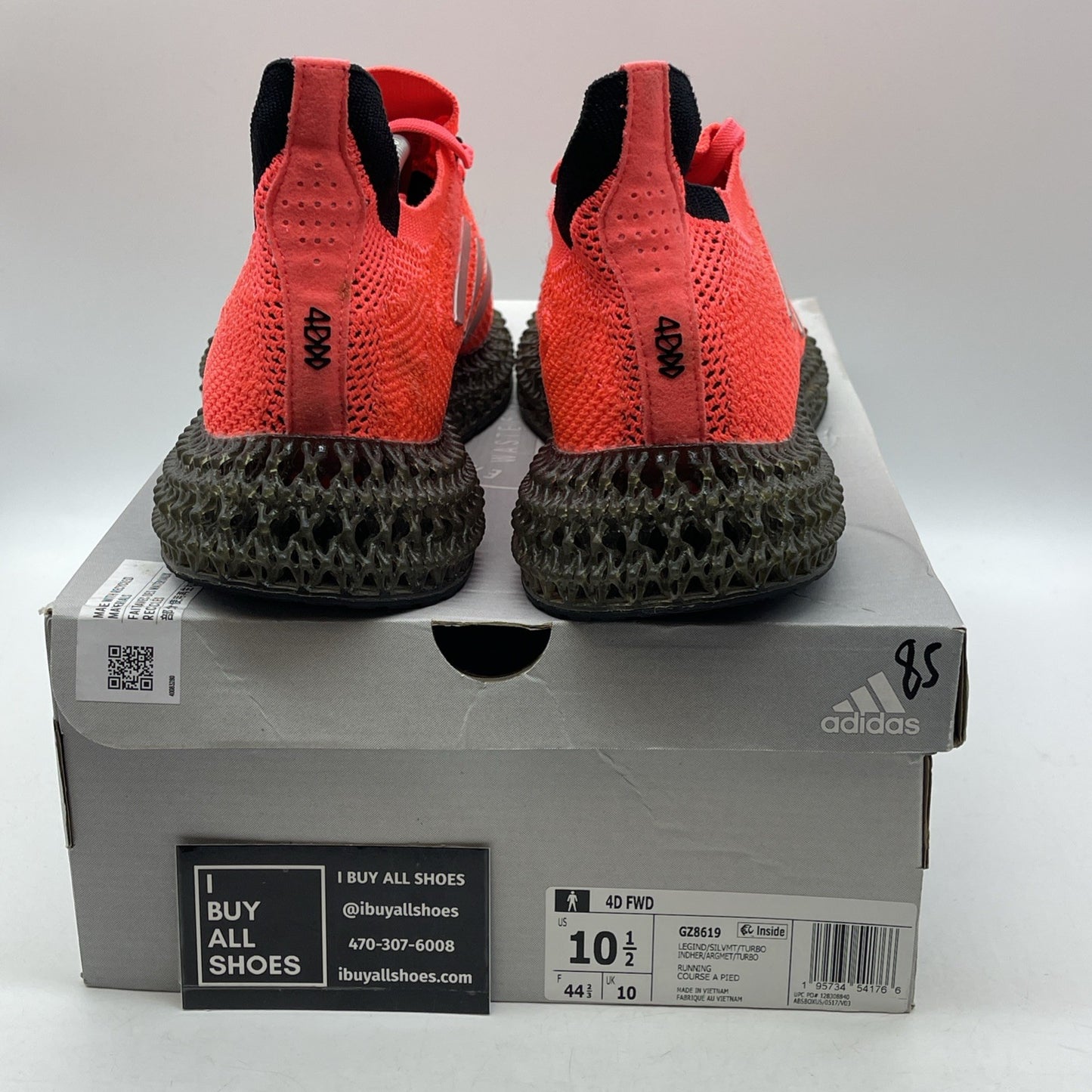Size 10.5 - adidas 4DFWD Legacy Indigo Turbo Pink Grey Suede (GZ8619)