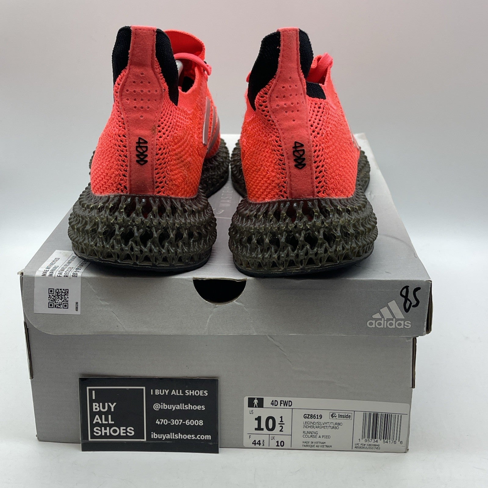 Size 10.5 - adidas 4DFWD Legacy Indigo Turbo Pink Grey Suede (GZ8619)