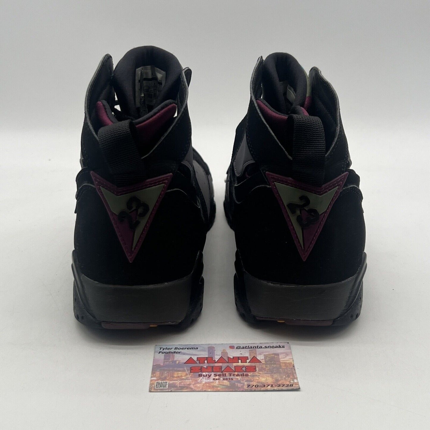 Size 13 - Jordan 7 Retro Bordeaux 2015 Yellow Maroon Black Suede (304775-034)