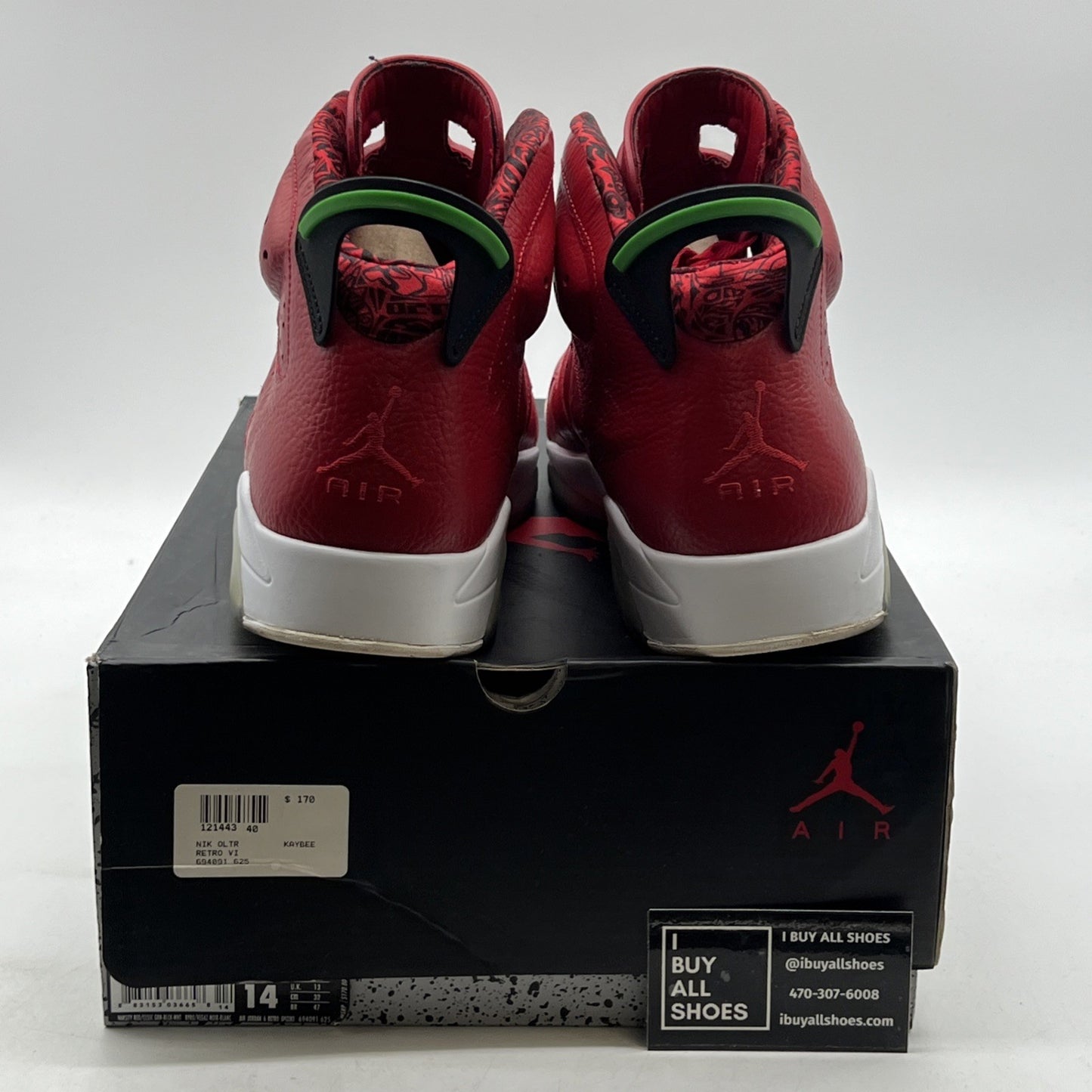 Size 14 - Air Jordan 6 Spizike History of Jordan (694091-625)