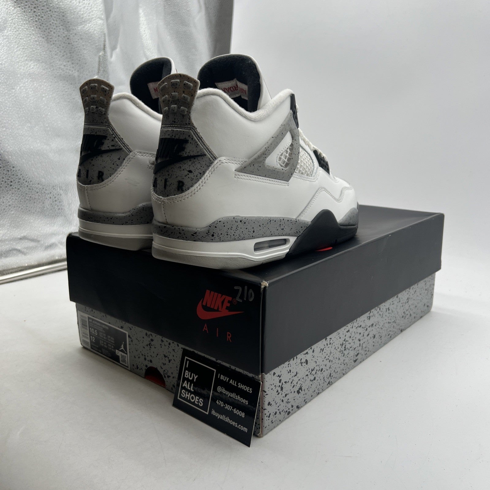 Size 10.5 - Air Jordan 4 Retro OG 2025 White Cement (FV5029-100)