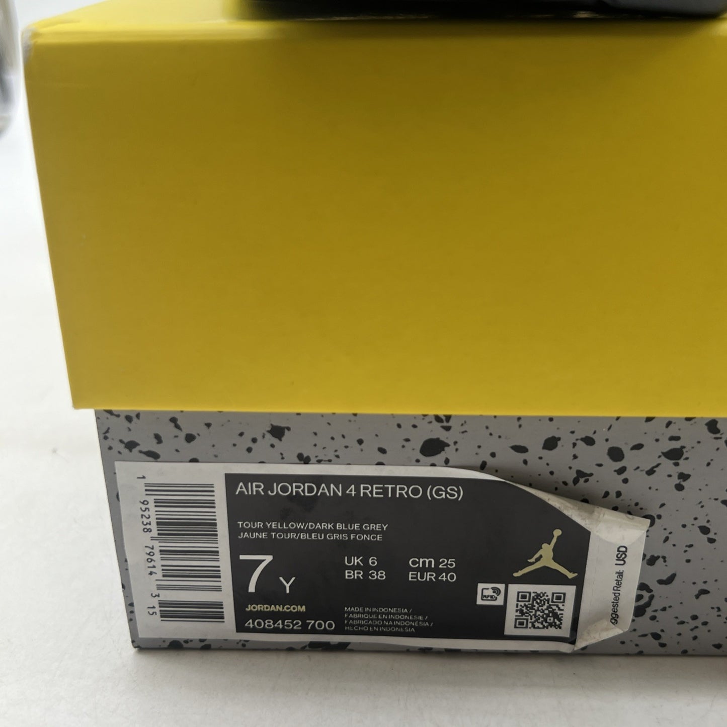 Size 7Y - Air Jordan 4 Retro GS Tour Yellow 2021 - (408452-700)