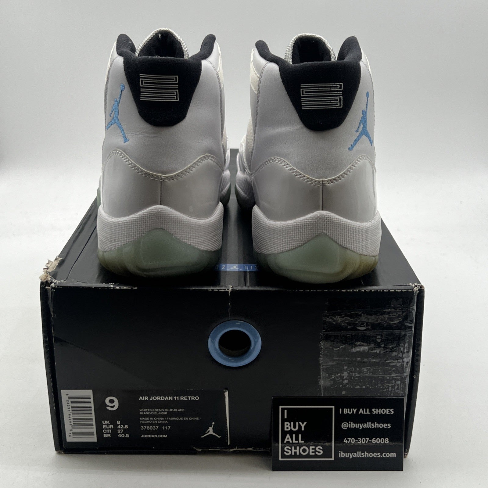 Size 9 - Air Jordan 11 Retro High Legend Blue (378037-117)