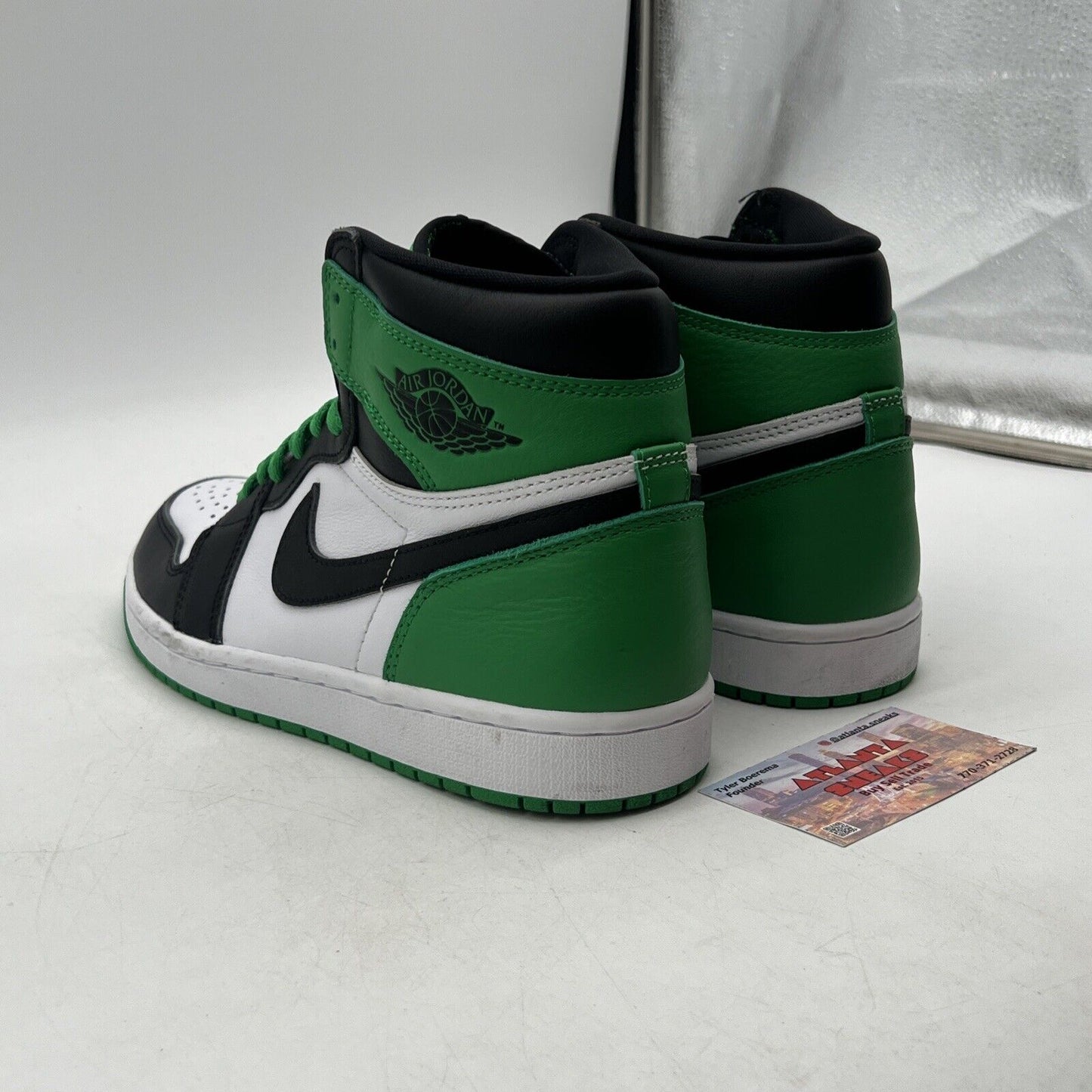 Size 9.5 - Air Jordan 1 Retro OG High Lucky Green Black White (DZ5485-031)