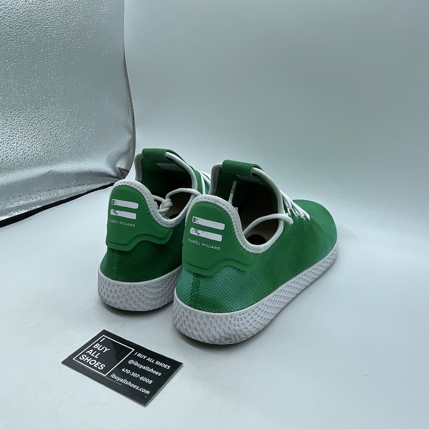 Size 14 - adidas Pharrell x Tennis Hu Holi Bright Green (DA9619)