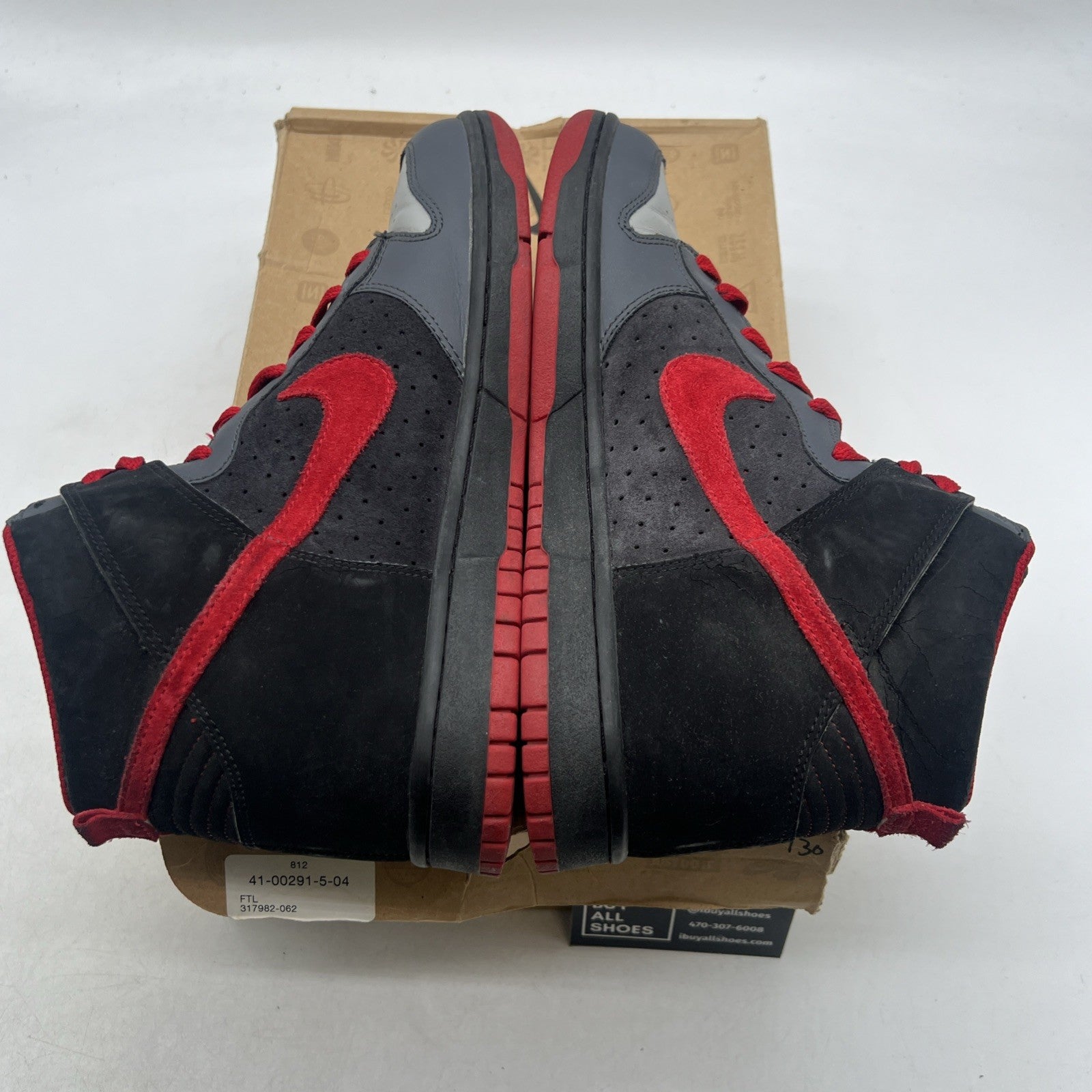 Size 10.5 - Nike Dunk High Gray - (317982-062)