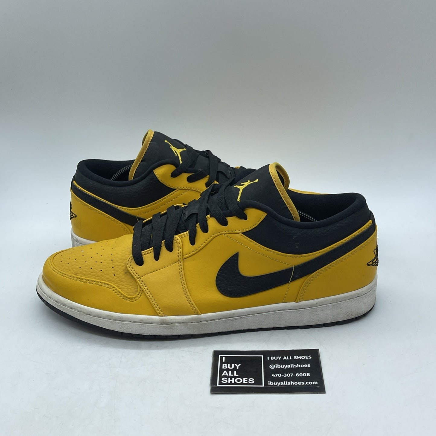 Size 13 - Air Jordan 1 Low University Gold Black (553558-700)