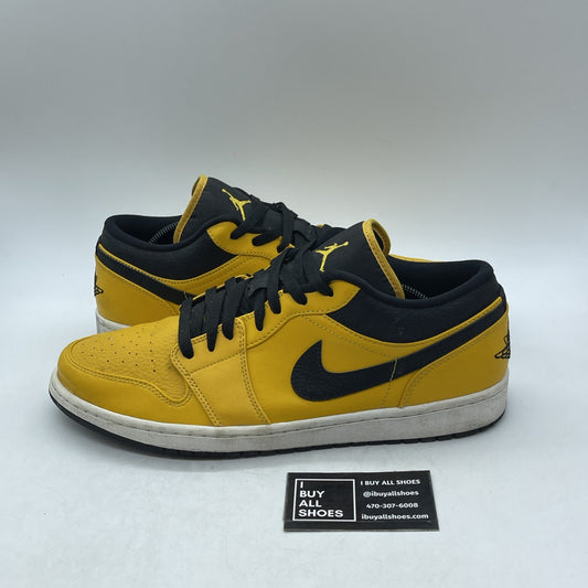 Size 13 - Air Jordan 1 Low University Gold Black (553558-700)